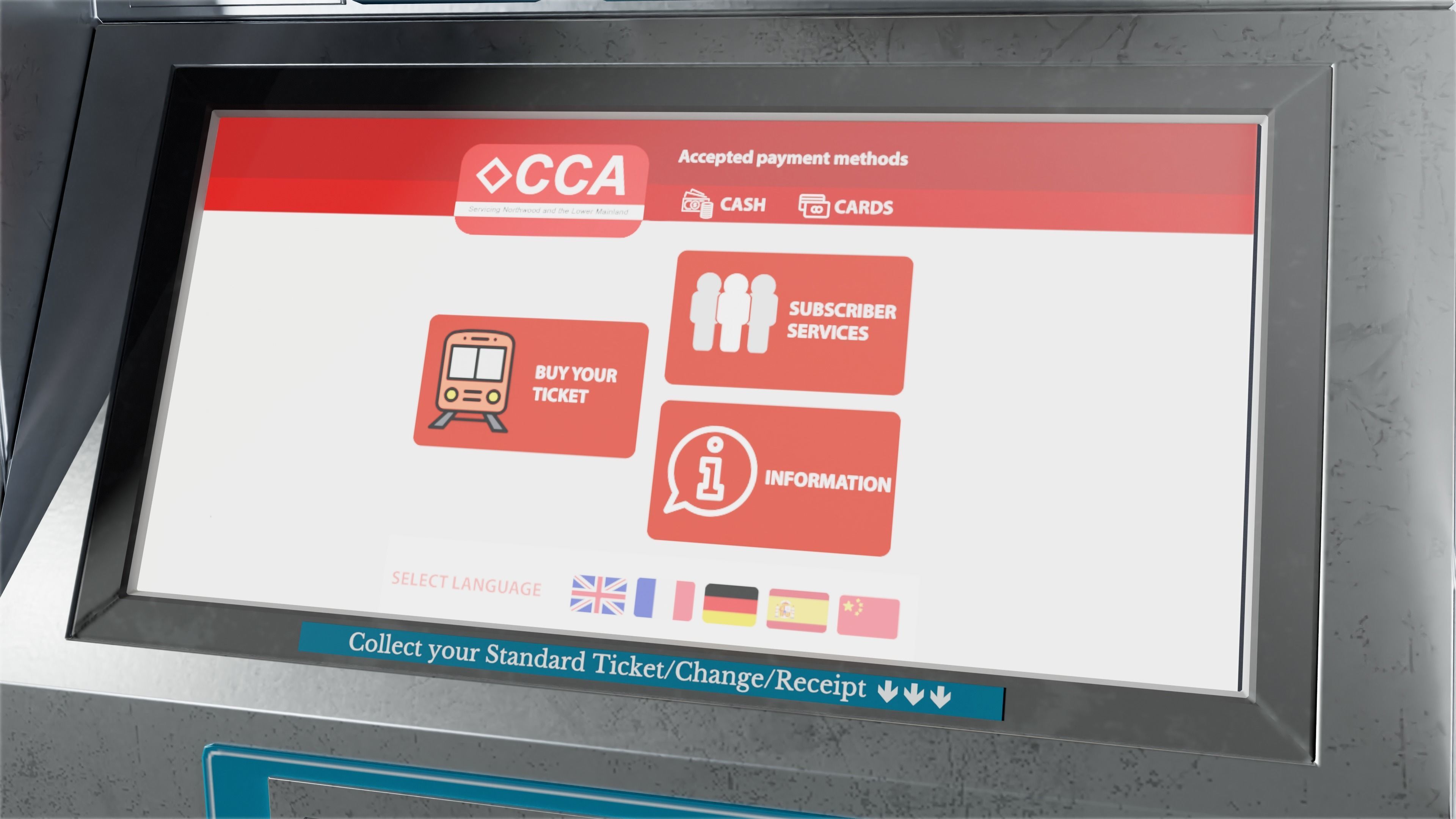 SUBWAY TERMINAL - Vending Machine 01 - LOW POLY Low-poly 3D model_10