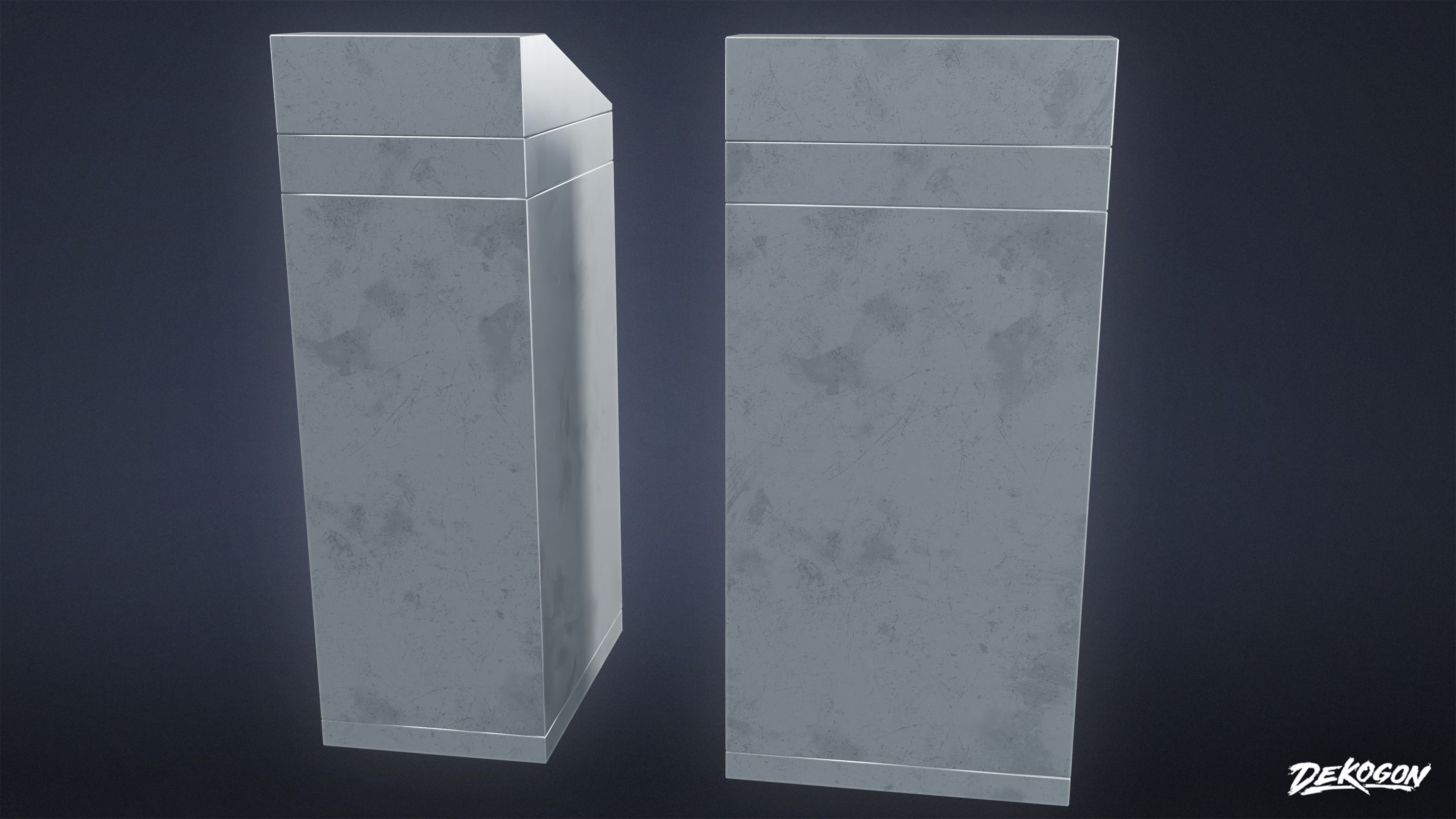 SUBWAY TERMINAL - Vending Machine 01 - LOW POLY Low-poly 3D model_5