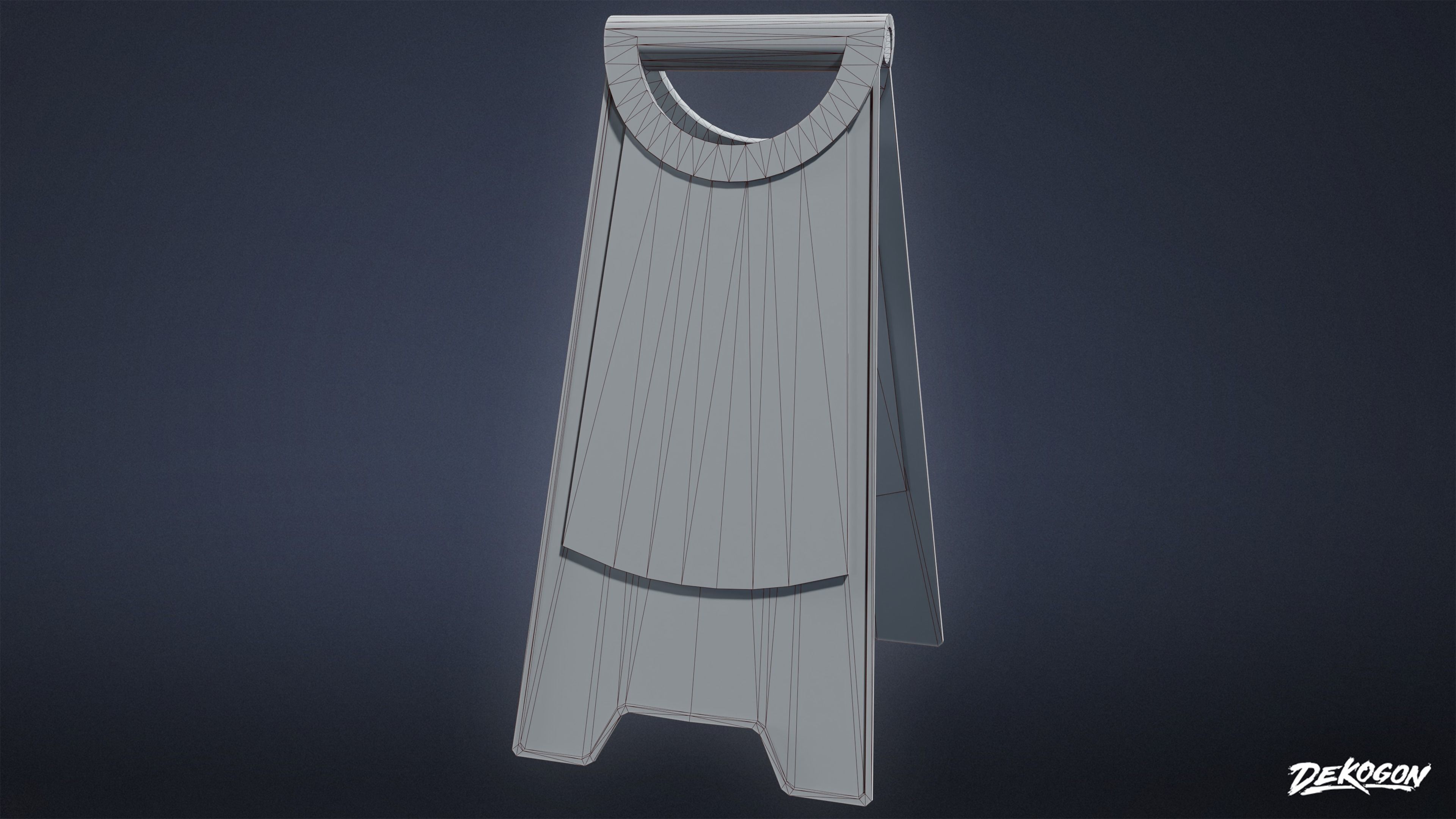 SUBWAY TERMINAL - Wet Sign 01 - LOW POLY Low-poly 3D model_1