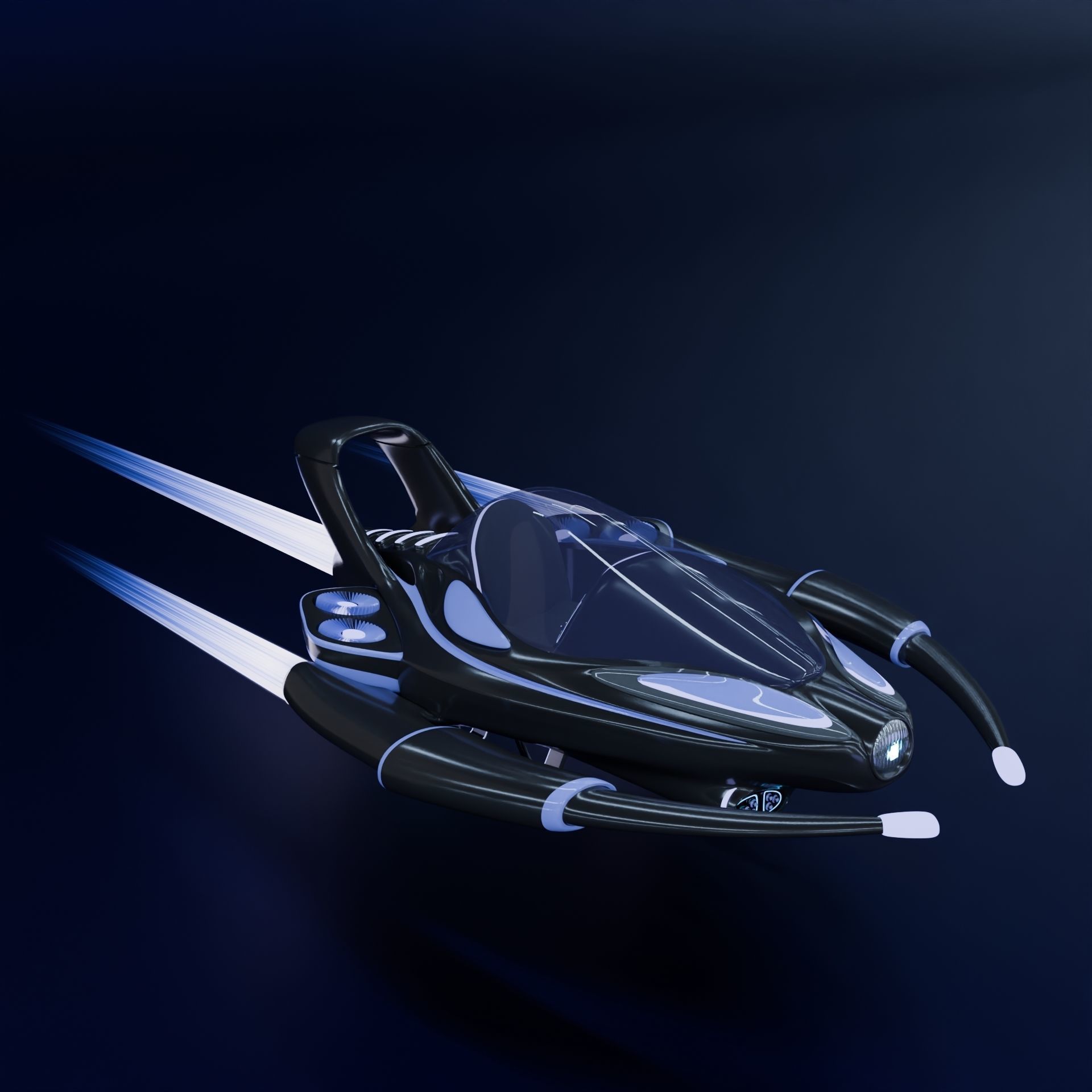 Spaceship 3D model_2