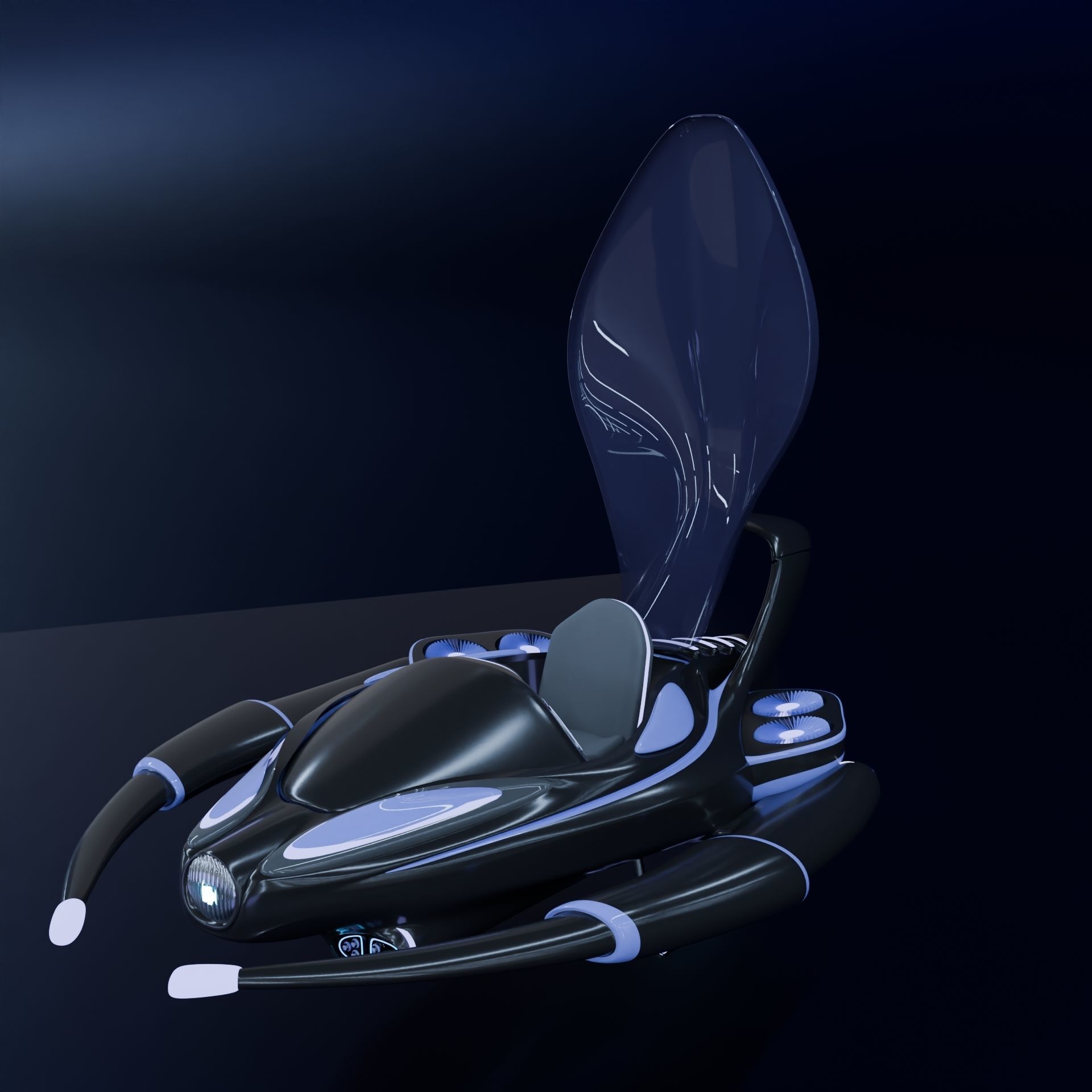 Spaceship 3D model_8