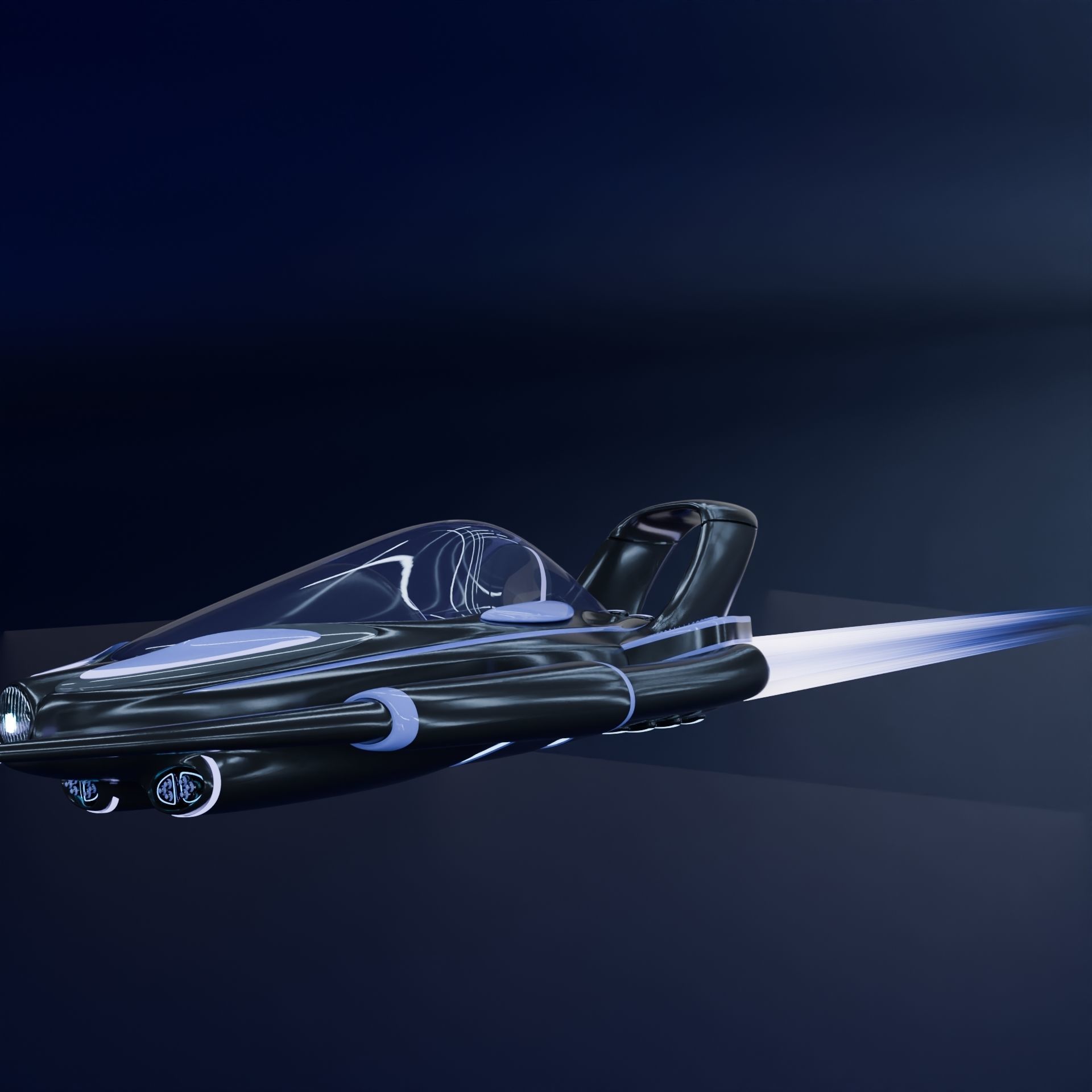 Spaceship 3D model_9