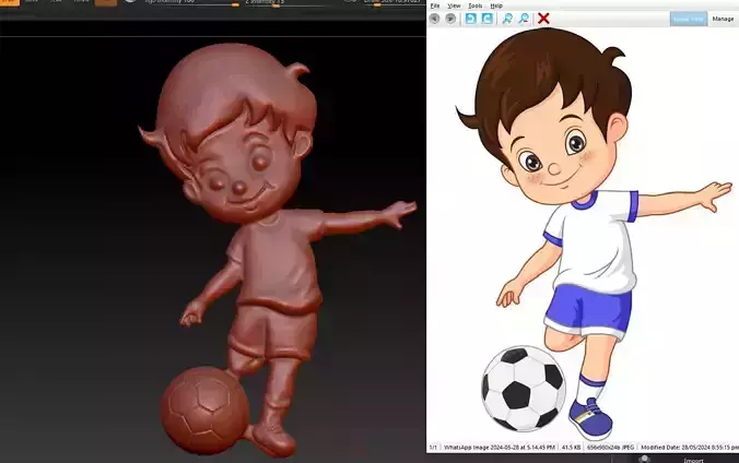 kid football player  complete