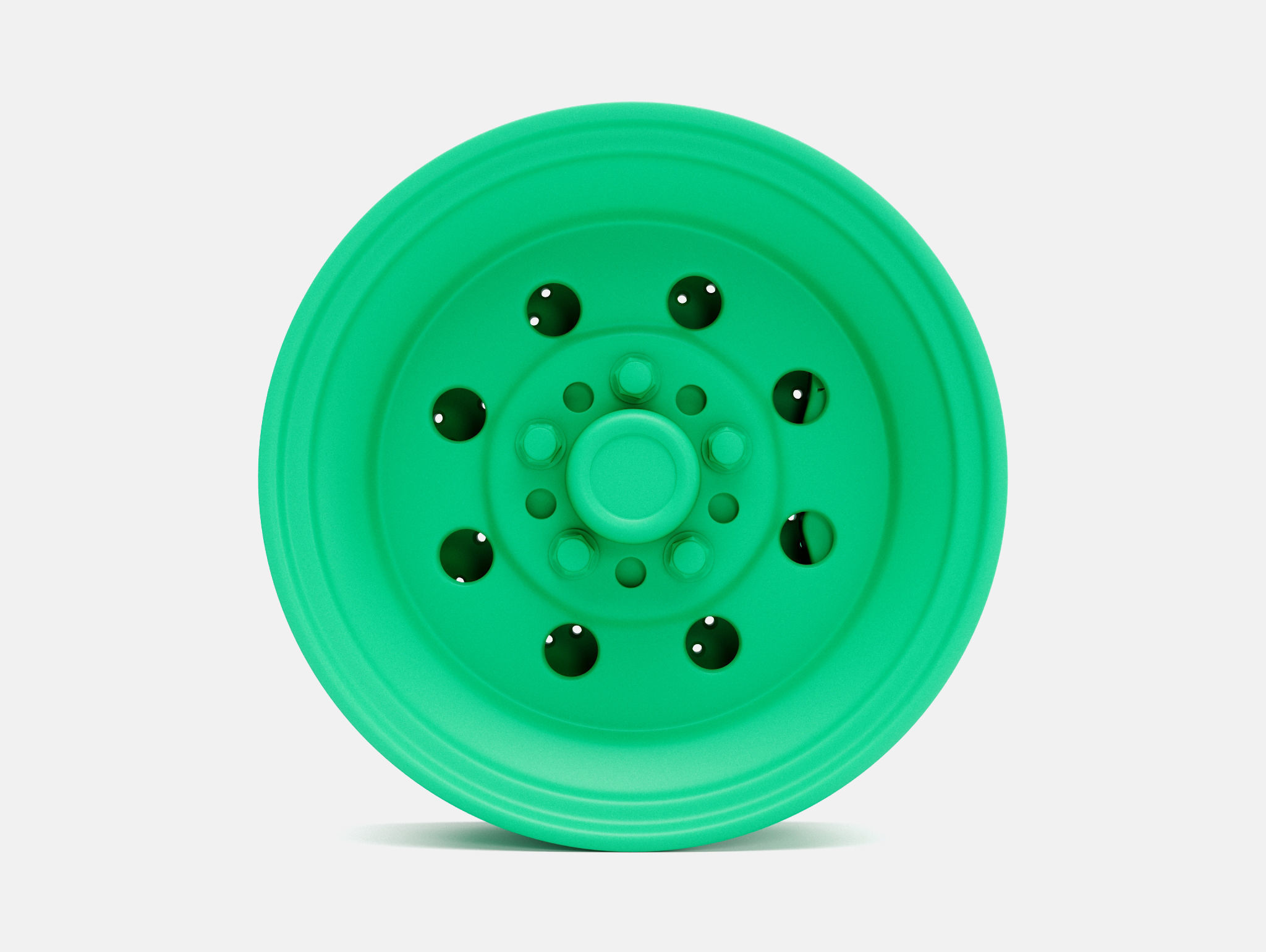 15x5 Weld Draglite Wheel and Brake 3D print model_3
