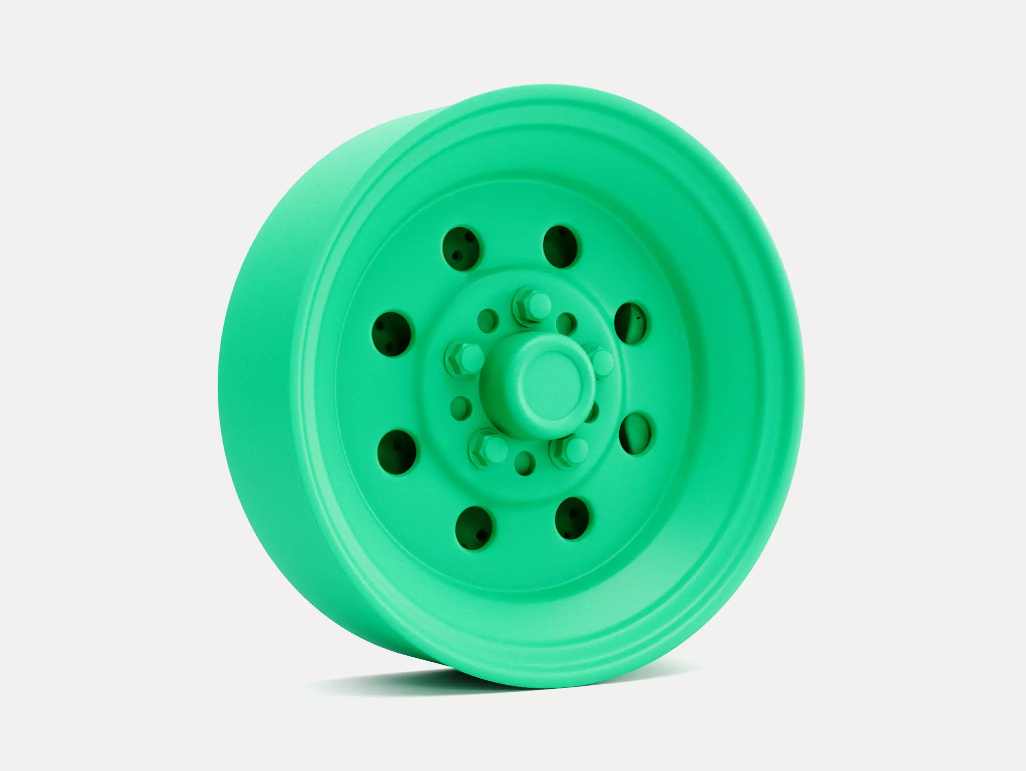 15x5 Weld Draglite Wheel and Brake 3D print model_1