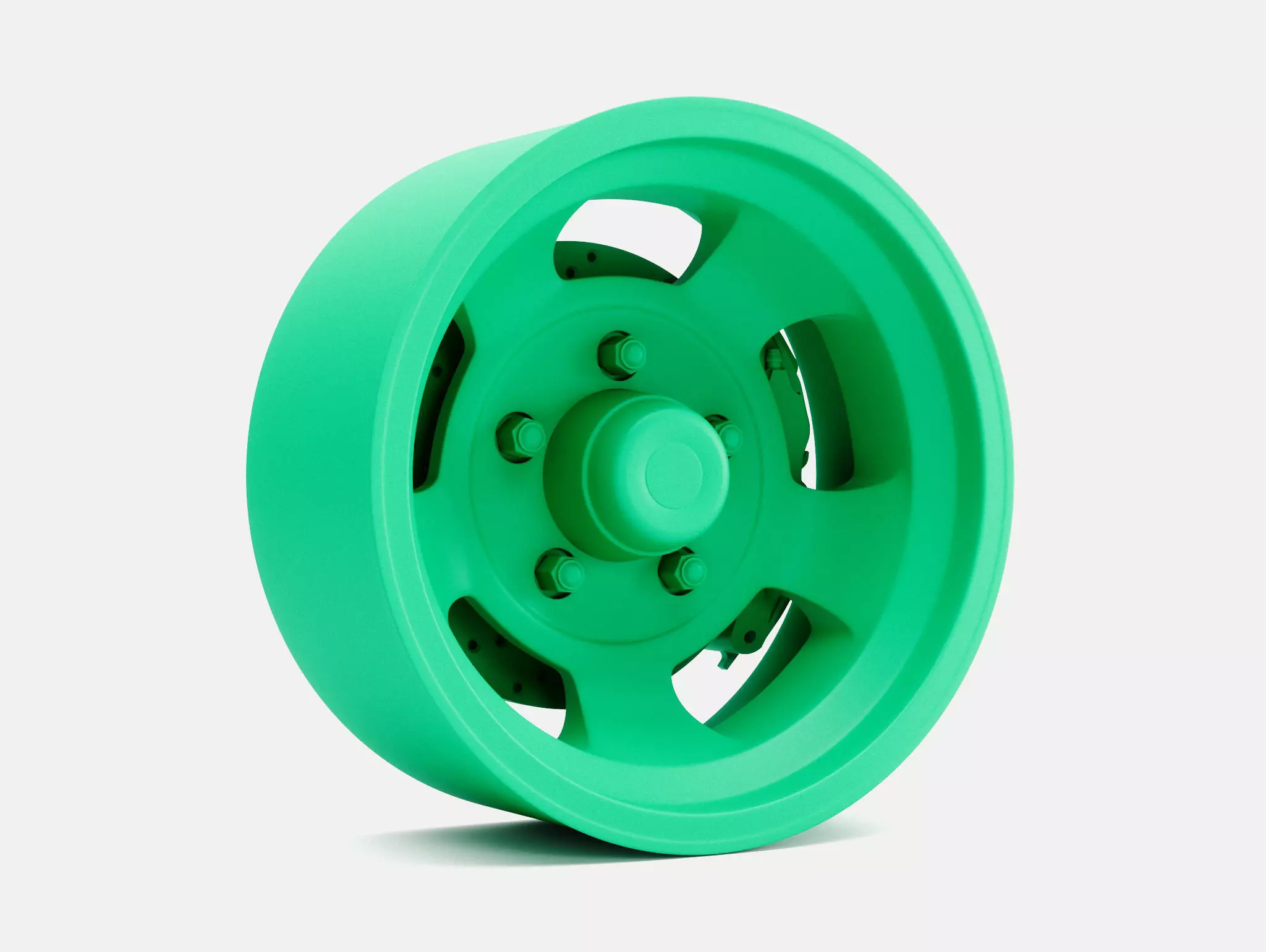 15x7 US Indy Mag Wheel and Brake 3D print model_0