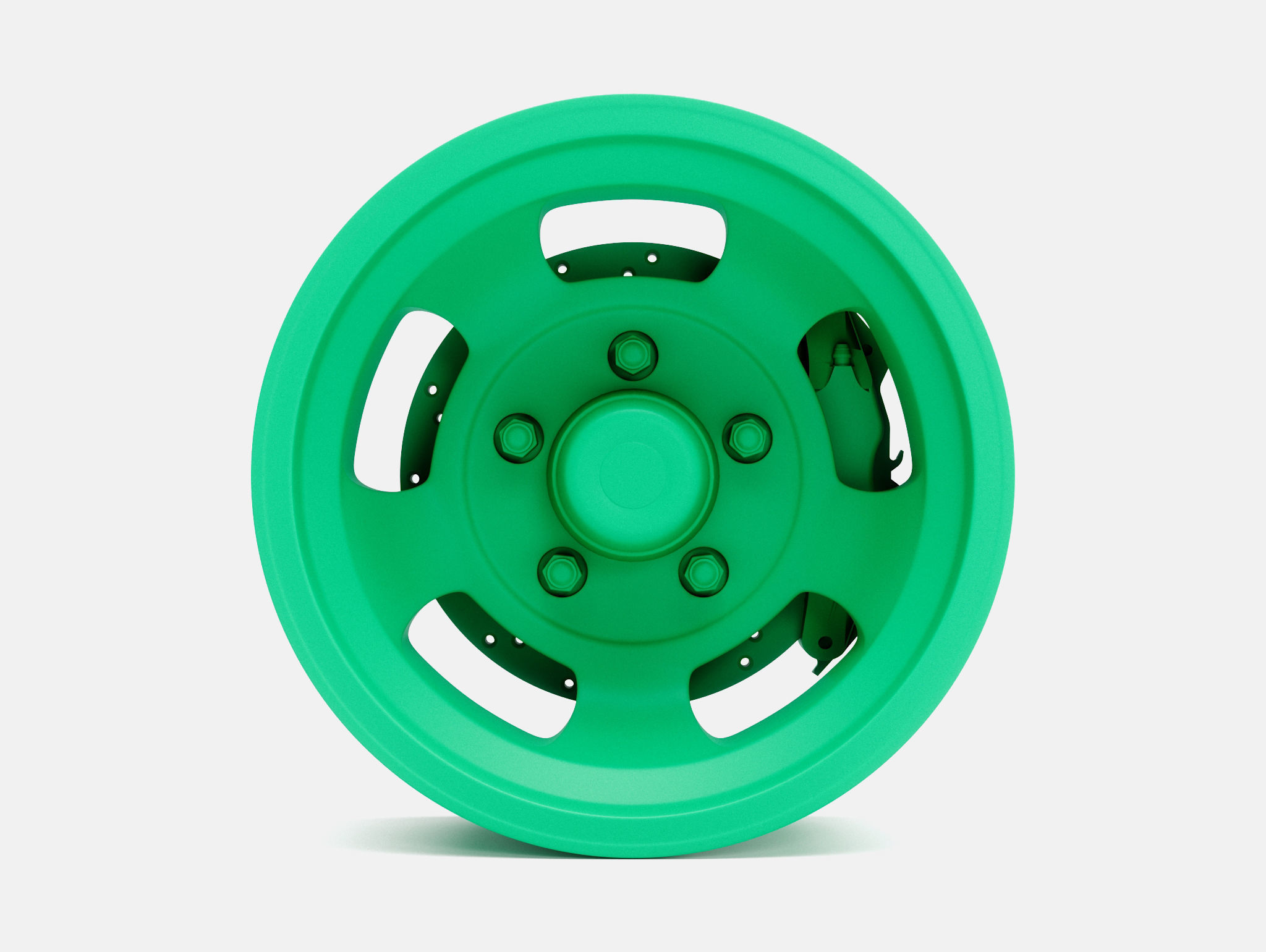15x7 US Indy Mag Wheel and Brake 3D print model_1