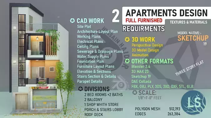 Apartment Design 3D model