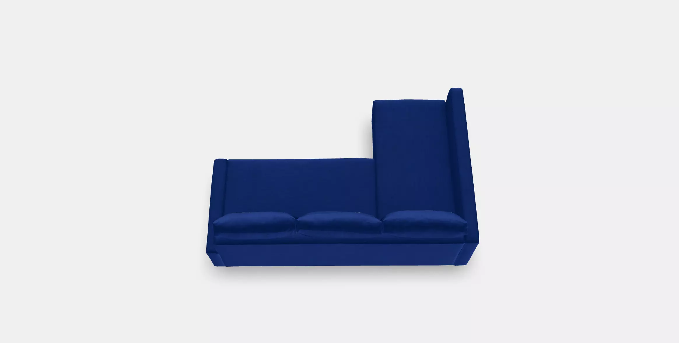 FRIHETEN Corner sofa-bed with storage Low-poly 3D model_0
