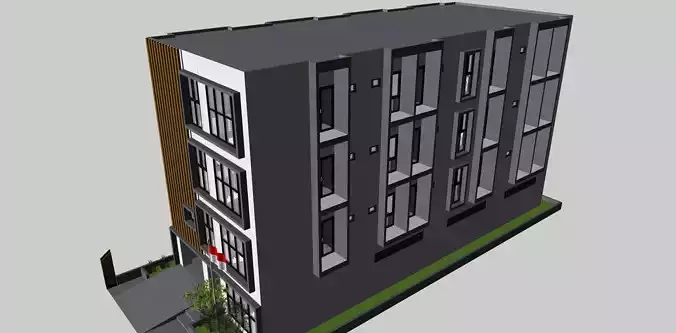 corporate office 3d story building