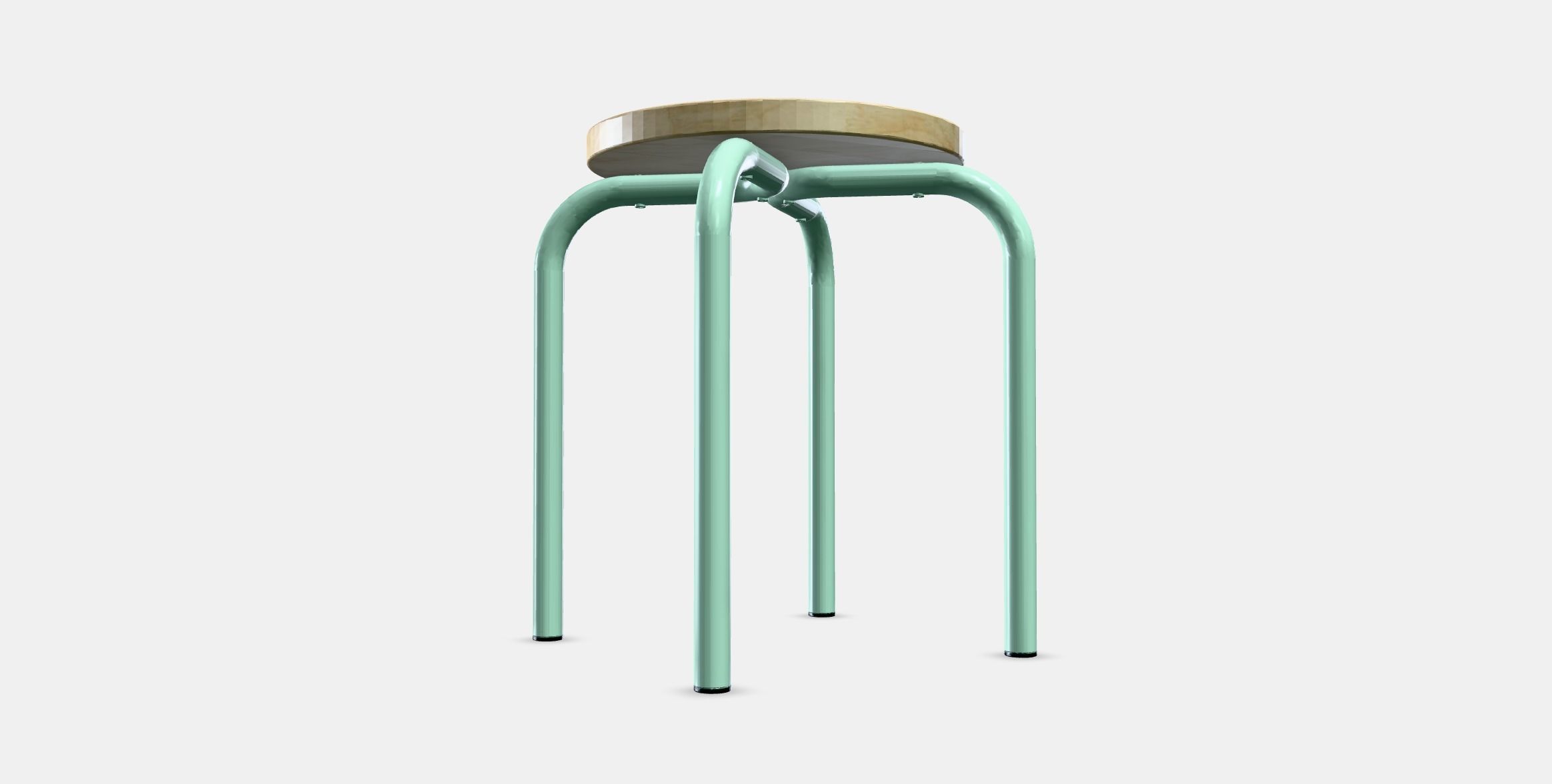 DOMSTEN Stool Low-poly 3D model_3