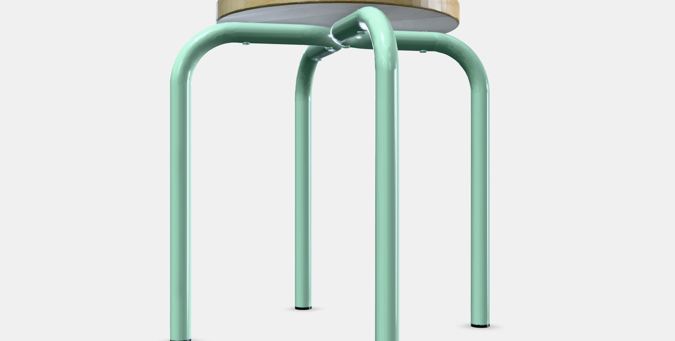 DOMSTEN Stool Low-poly 3D model_12