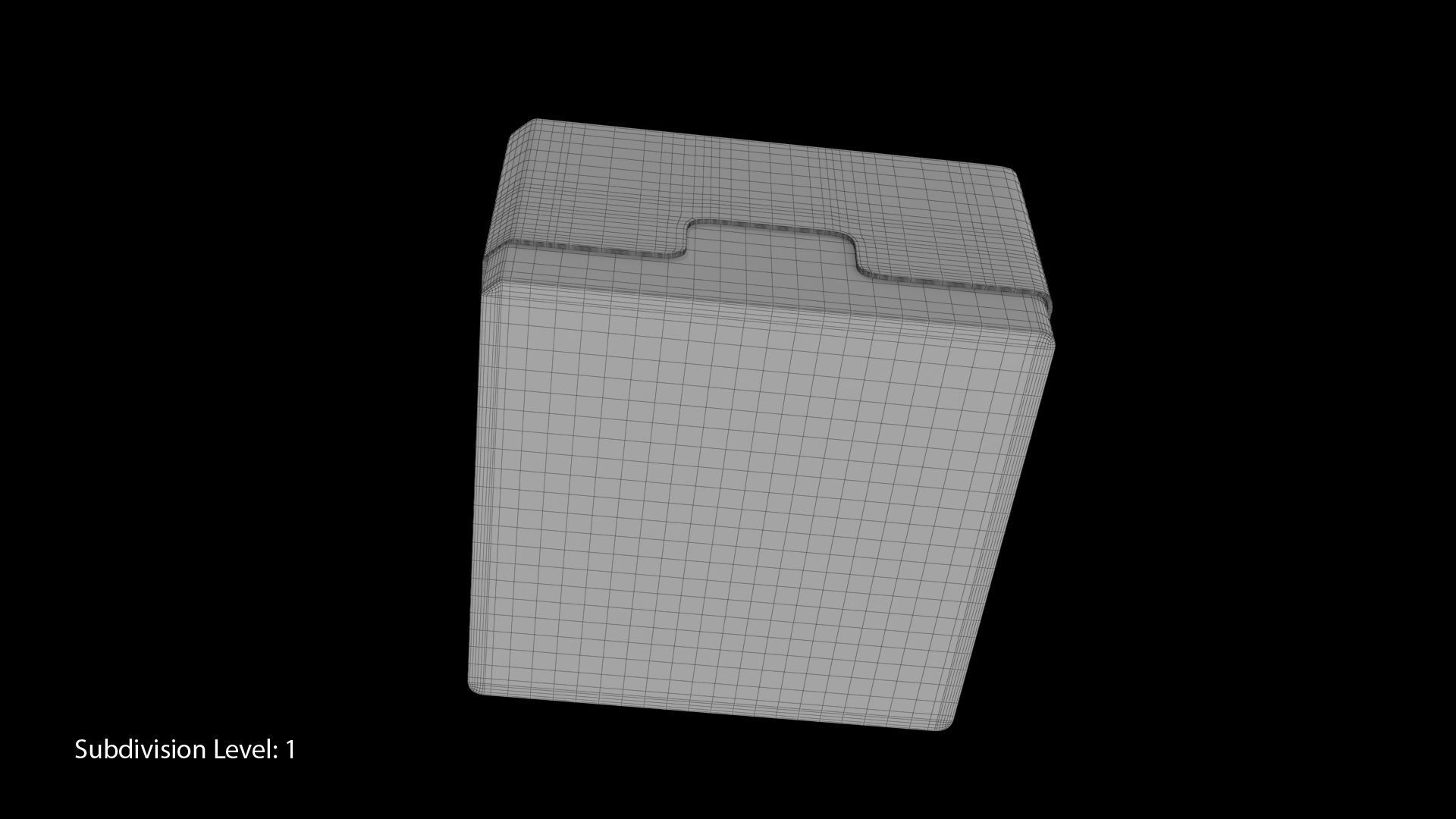 Eppendorf Storage Box 3 inch 5x5 Low-poly 3D model_7