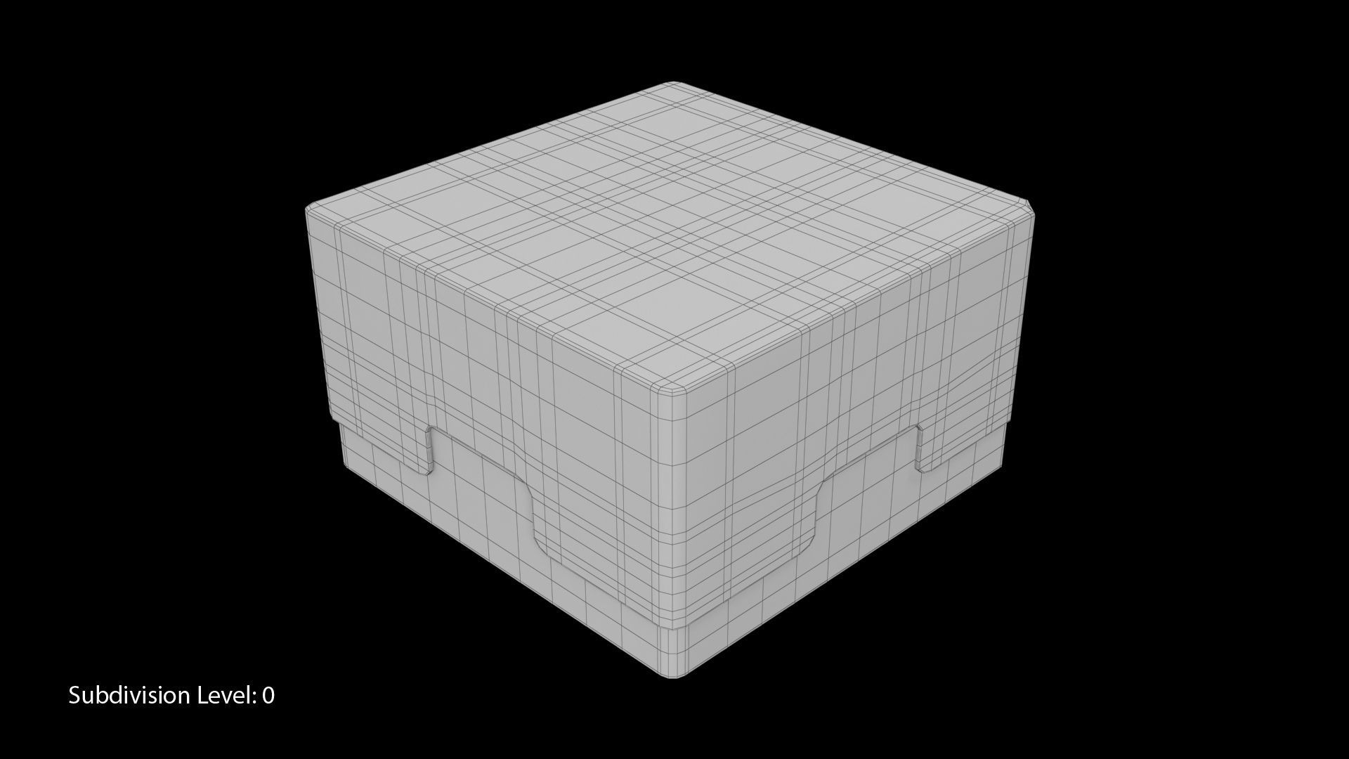 Eppendorf Storage Box 3 inch 5x5 Low-poly 3D model_4