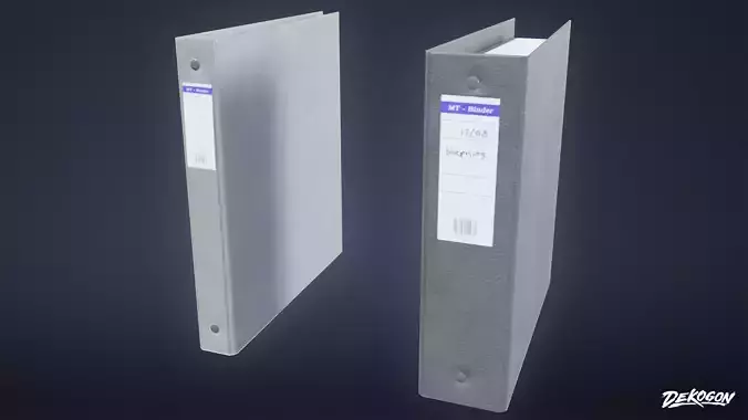STUDIO OFFICES - Binders 01 - LOW POLY Low-poly 3D model