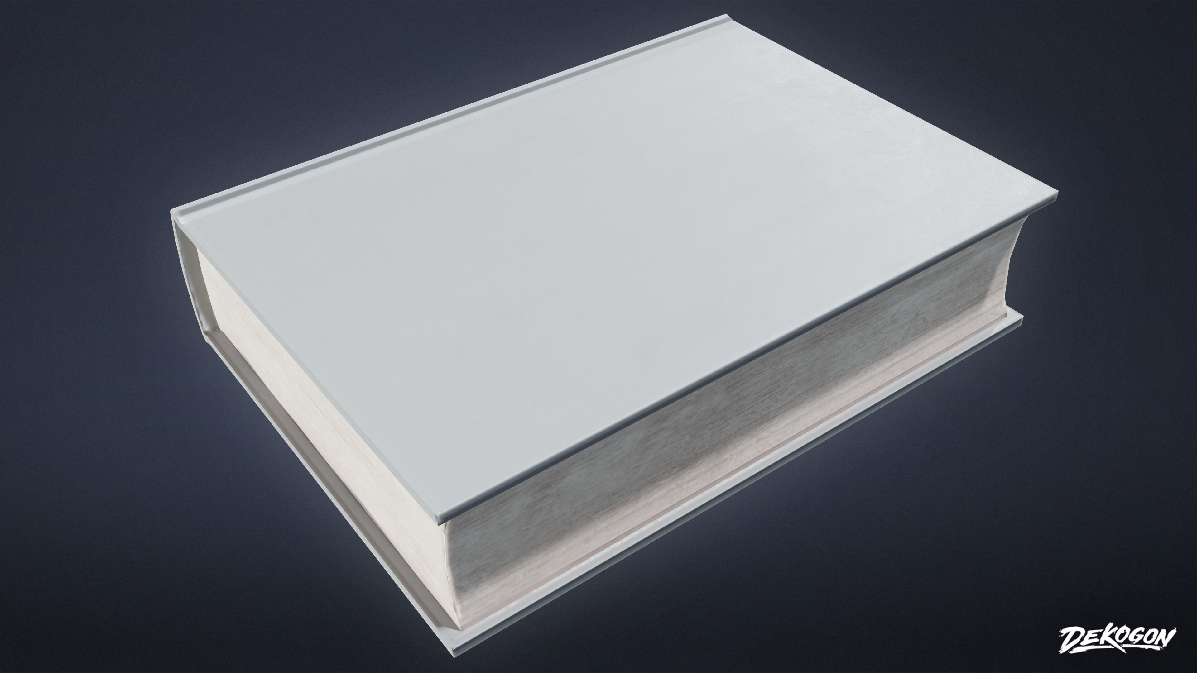 STUDIO OFFICES - Books 01 - LOW POLY Low-poly 3D model_7