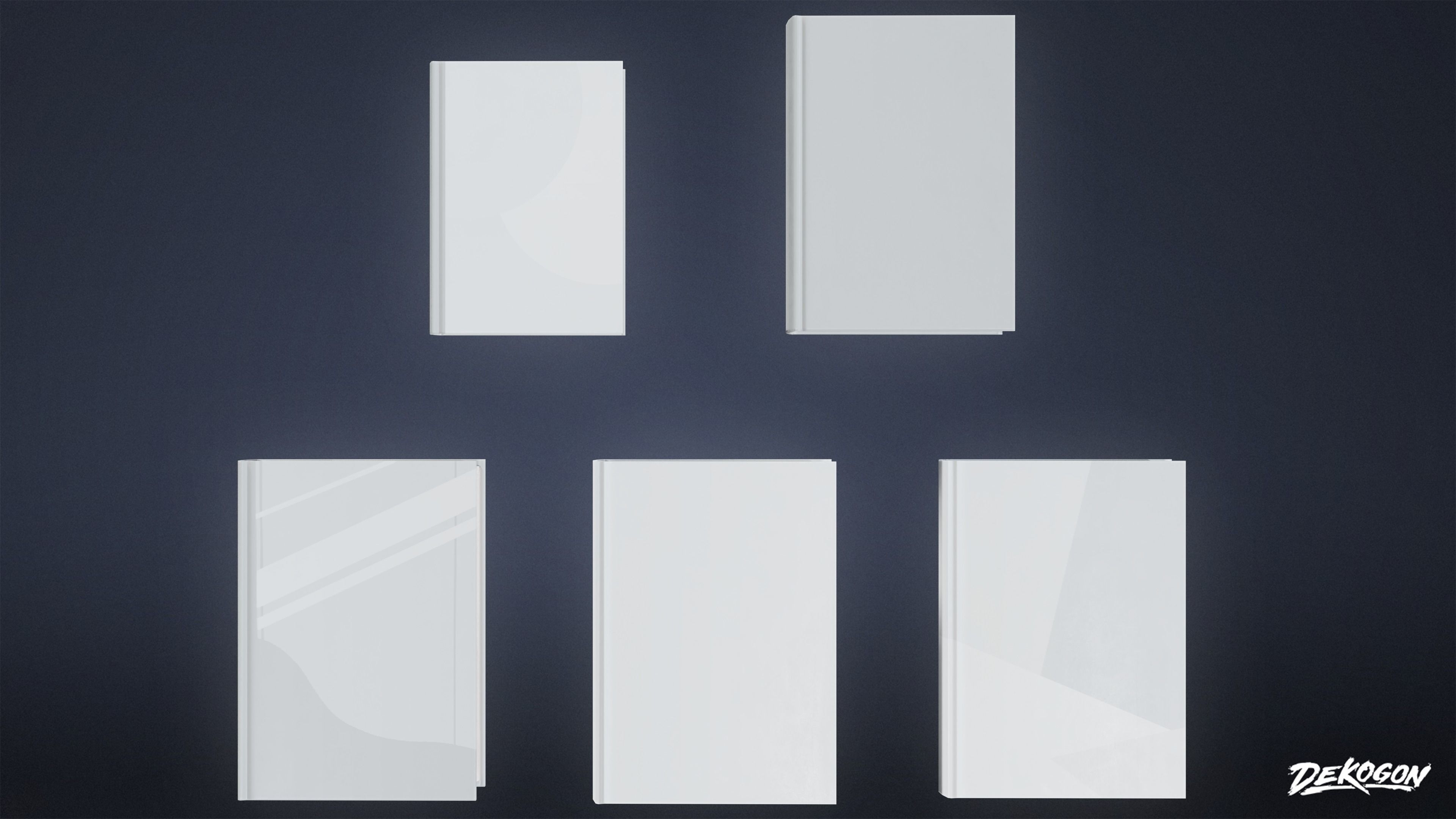 STUDIO OFFICES - Books 01 - LOW POLY Low-poly 3D model_3