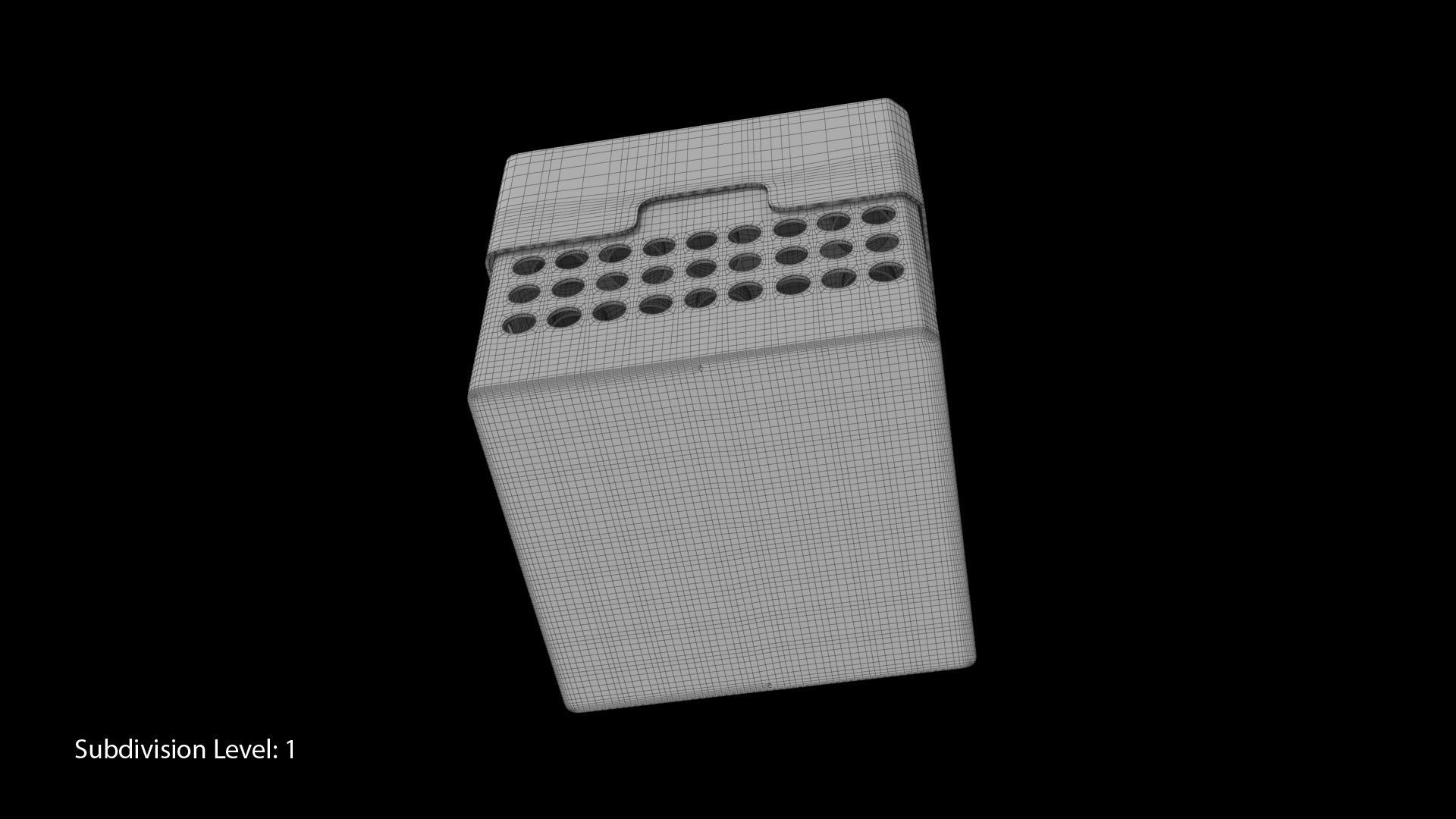 Eppendorf Storage Box 5 inch 5x5 Low-poly 3D model_7