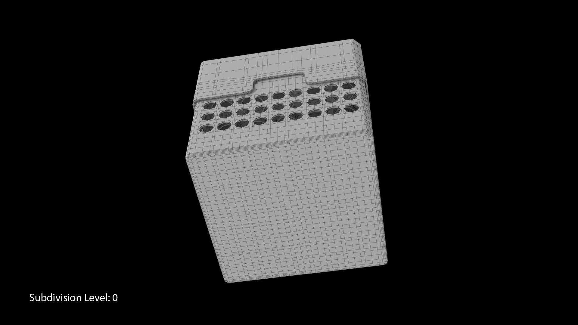 Eppendorf Storage Box 5 inch 5x5 Low-poly 3D model_6