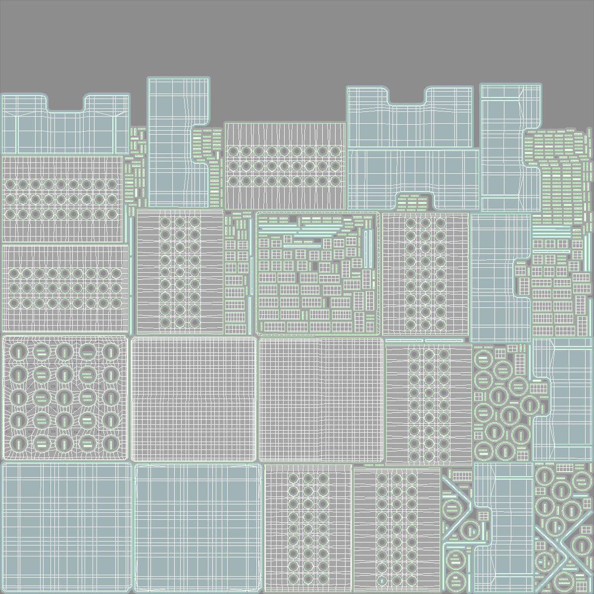 Eppendorf Storage Box 5 inch 5x5 Low-poly 3D model_18