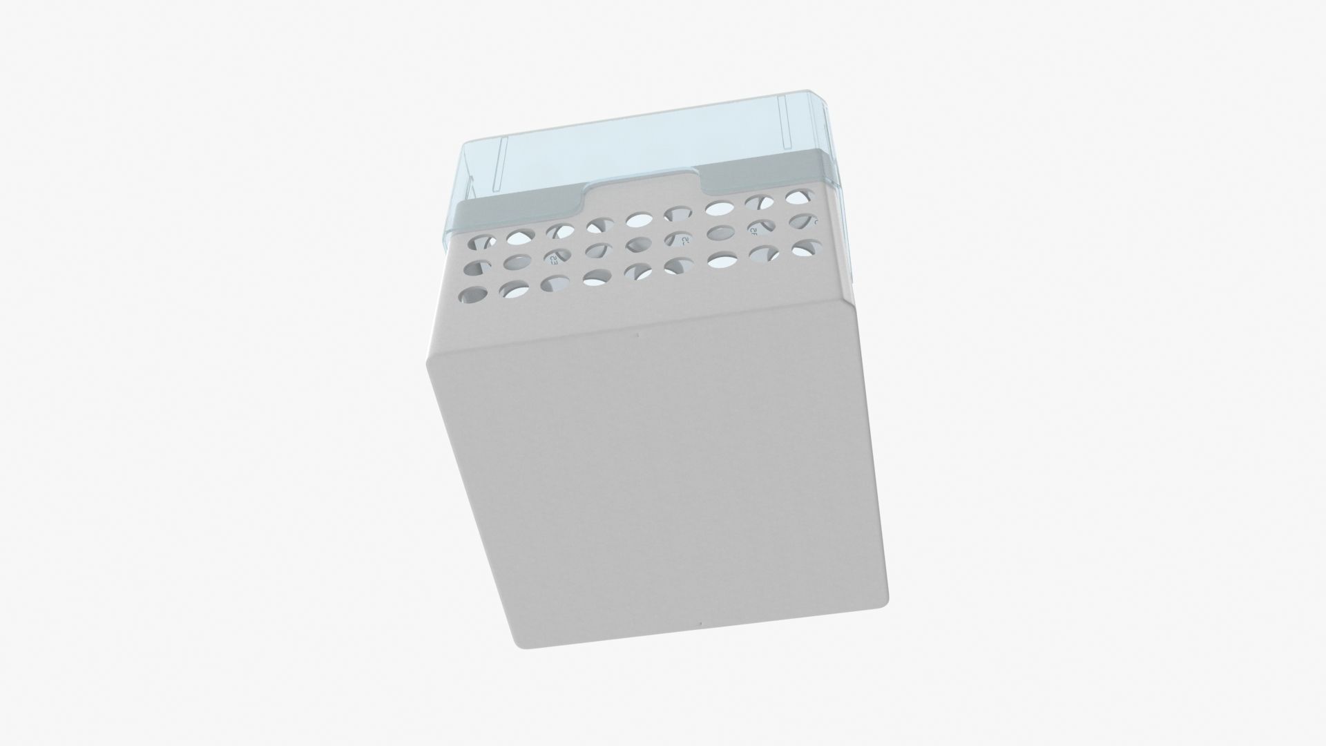 Eppendorf Storage Box 5 inch 5x5 Low-poly 3D model_1