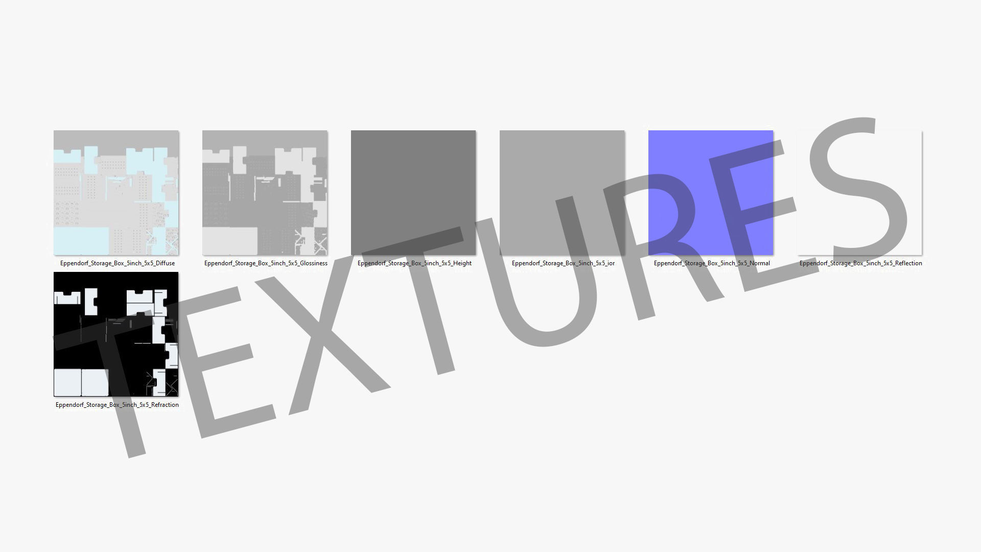 Eppendorf Storage Box 5 inch 5x5 Low-poly 3D model_17