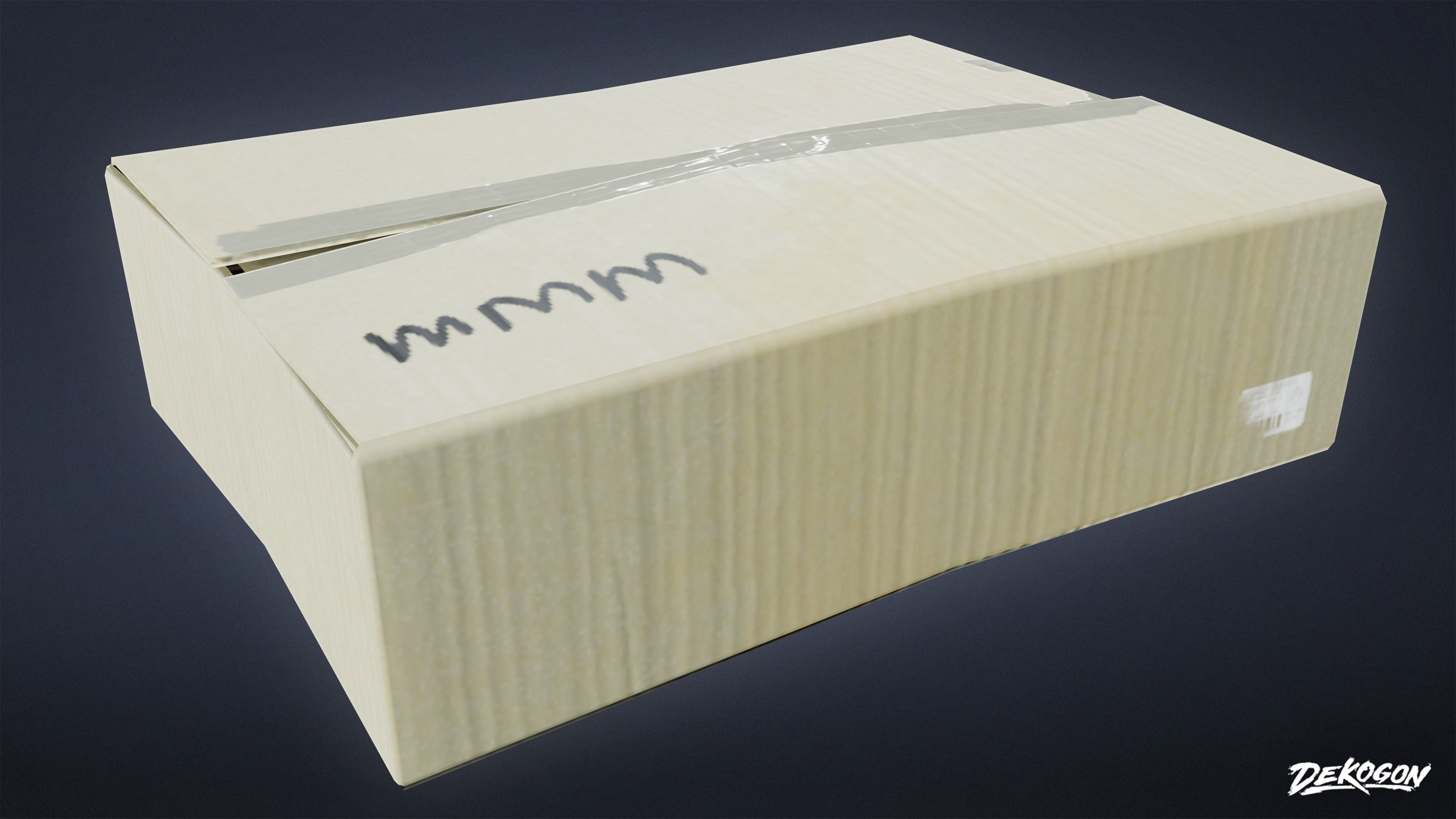 STUDIO OFFICES - Boxes 01 - LOW POLY Low-poly 3D model_5