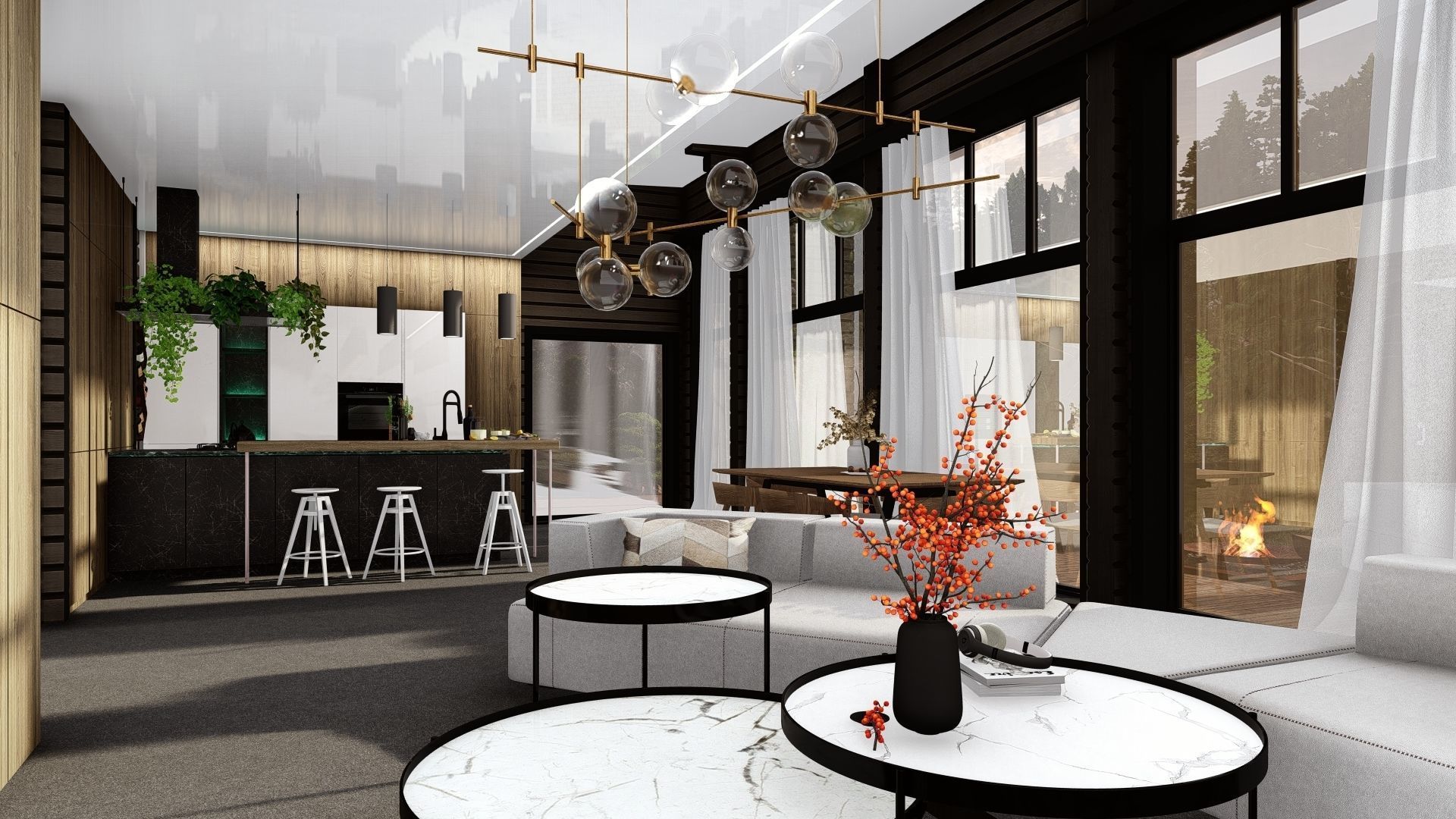 3D model of a wooden house 3D model_10