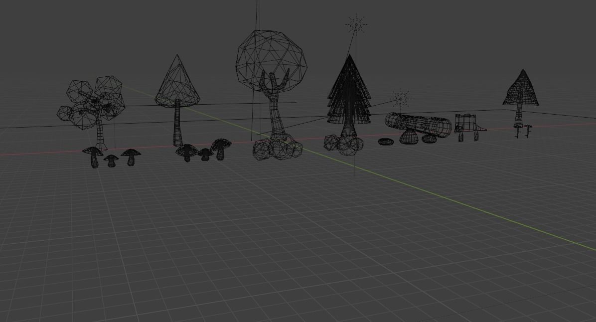 LowPoly Forest  Full Pack - Game Ready Asset Low-poly 3D model_12