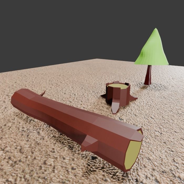 LowPoly Forest  Full Pack - Game Ready Asset Low-poly 3D model_4