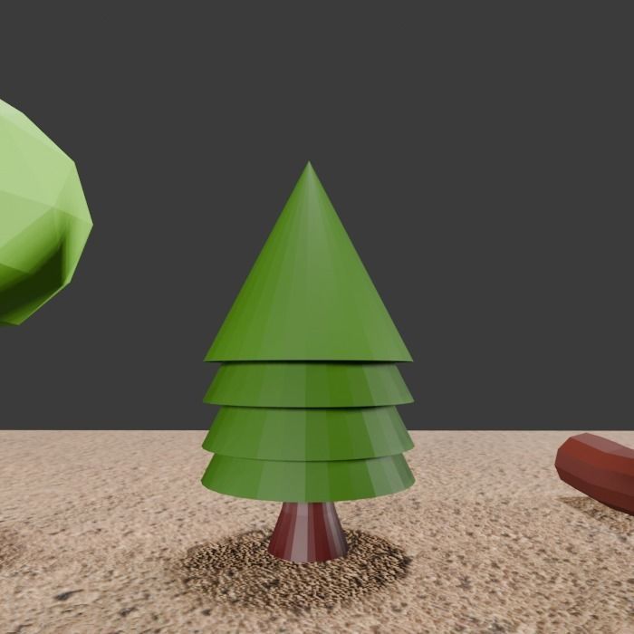 LowPoly Forest  Full Pack - Game Ready Asset Low-poly 3D model_11