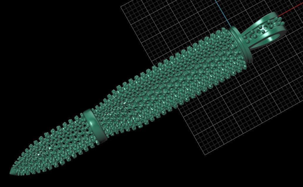 Bullet pendant 38 3D print model_11