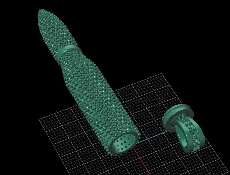 Bullet pendant 38 3D print model_5