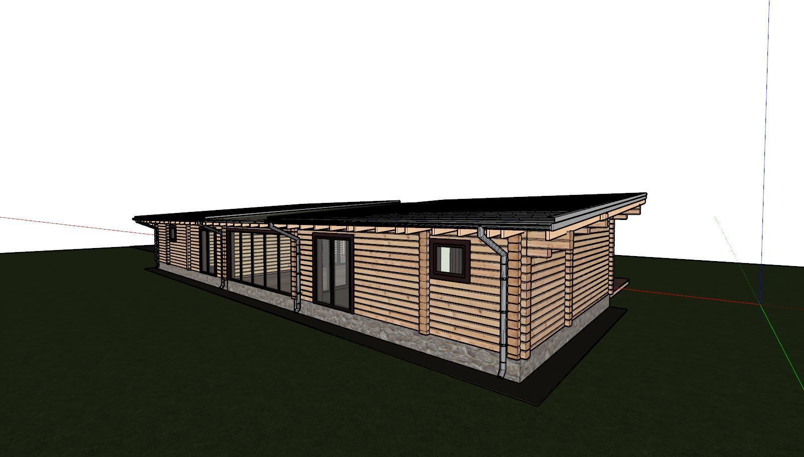 3D model of a wooden house 3D model_13