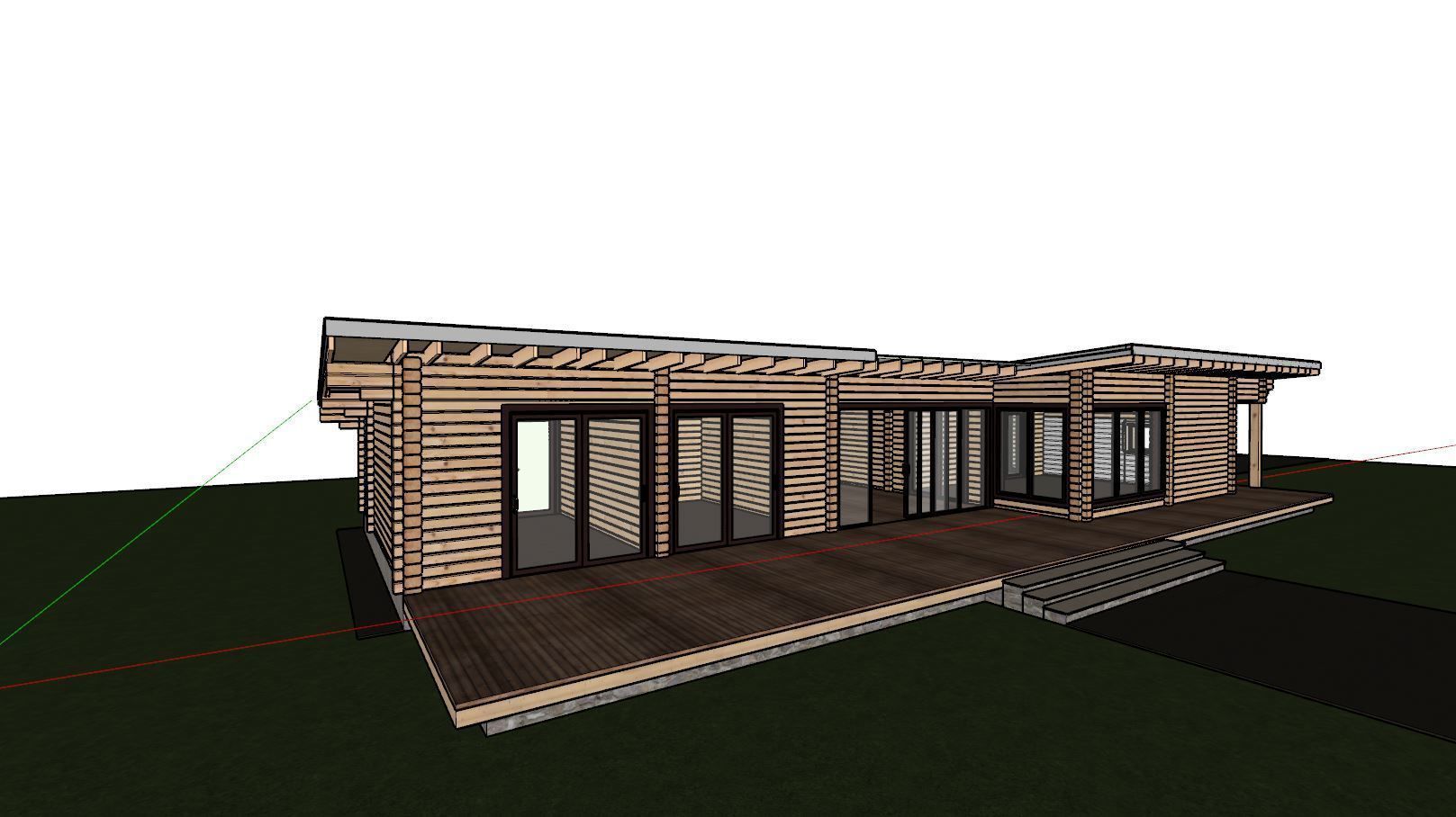3D model of a wooden house 3D model_12