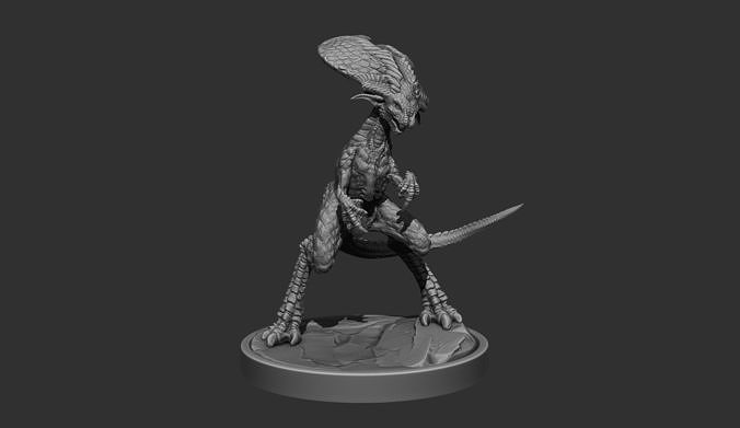 Fantasy creature 3D print model