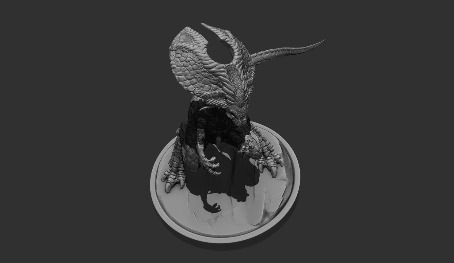 Fantasy creature 3D print model_1