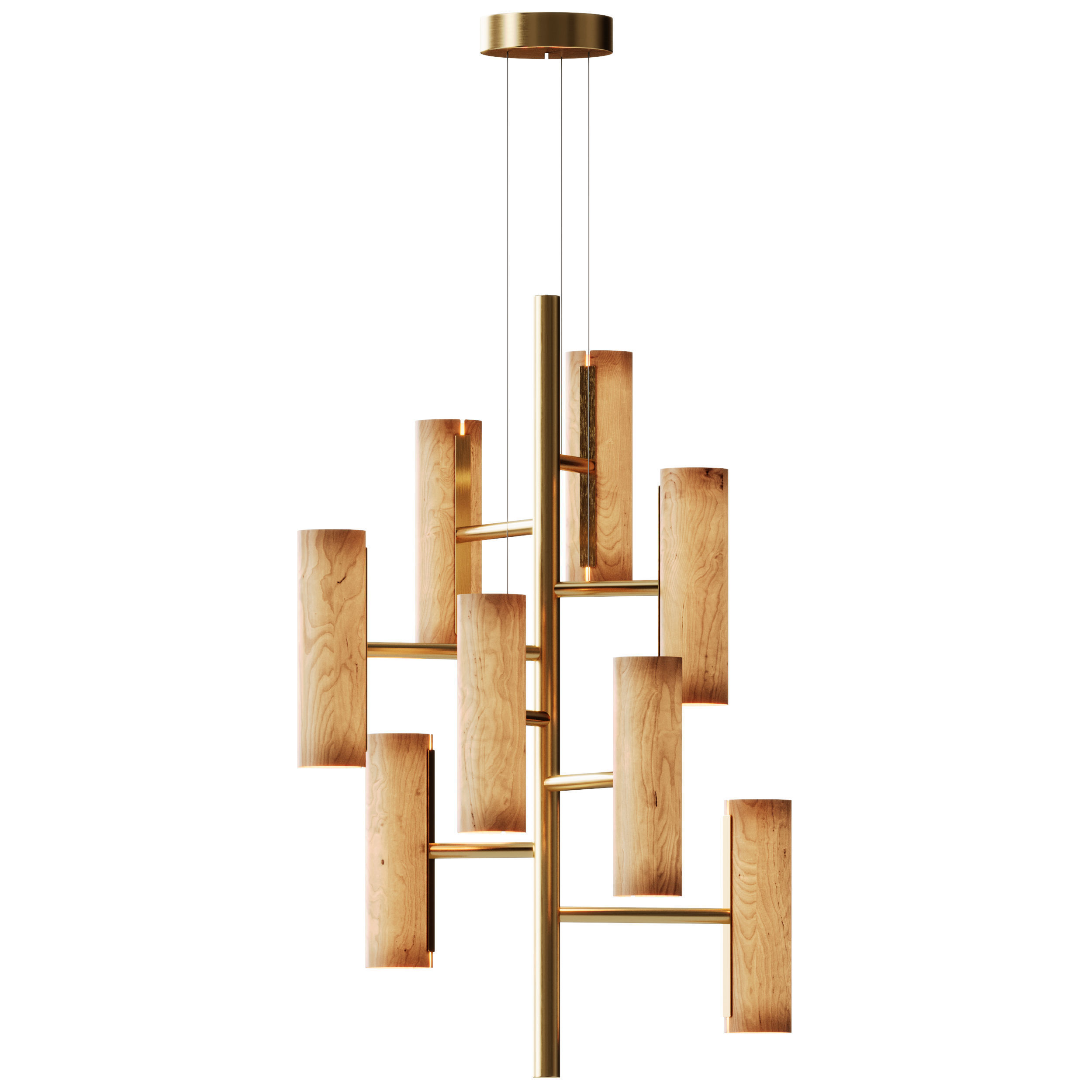 Black Note Chandelier by Lzf 3D model_2