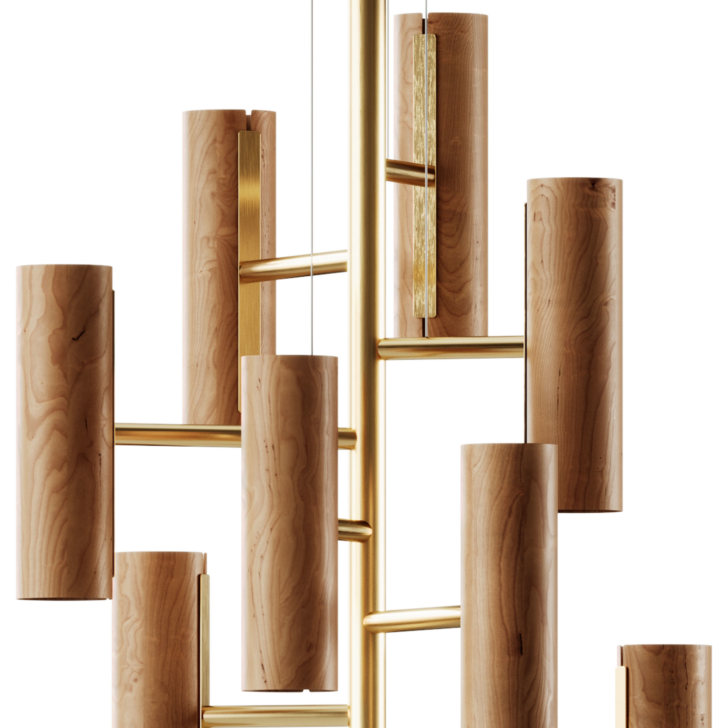 Black Note Chandelier by Lzf 3D model_4