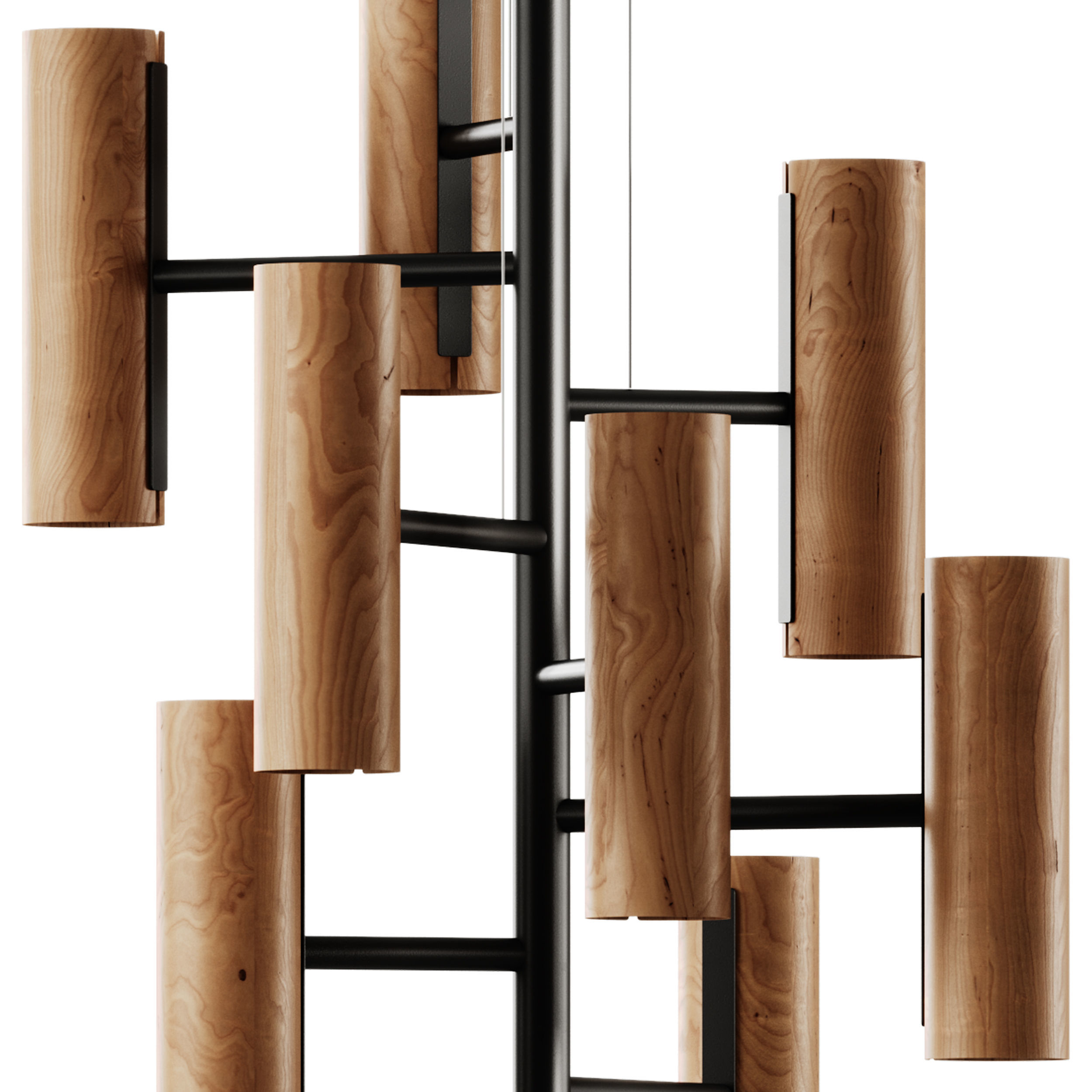 Black Note Chandelier by Lzf 3D model_6