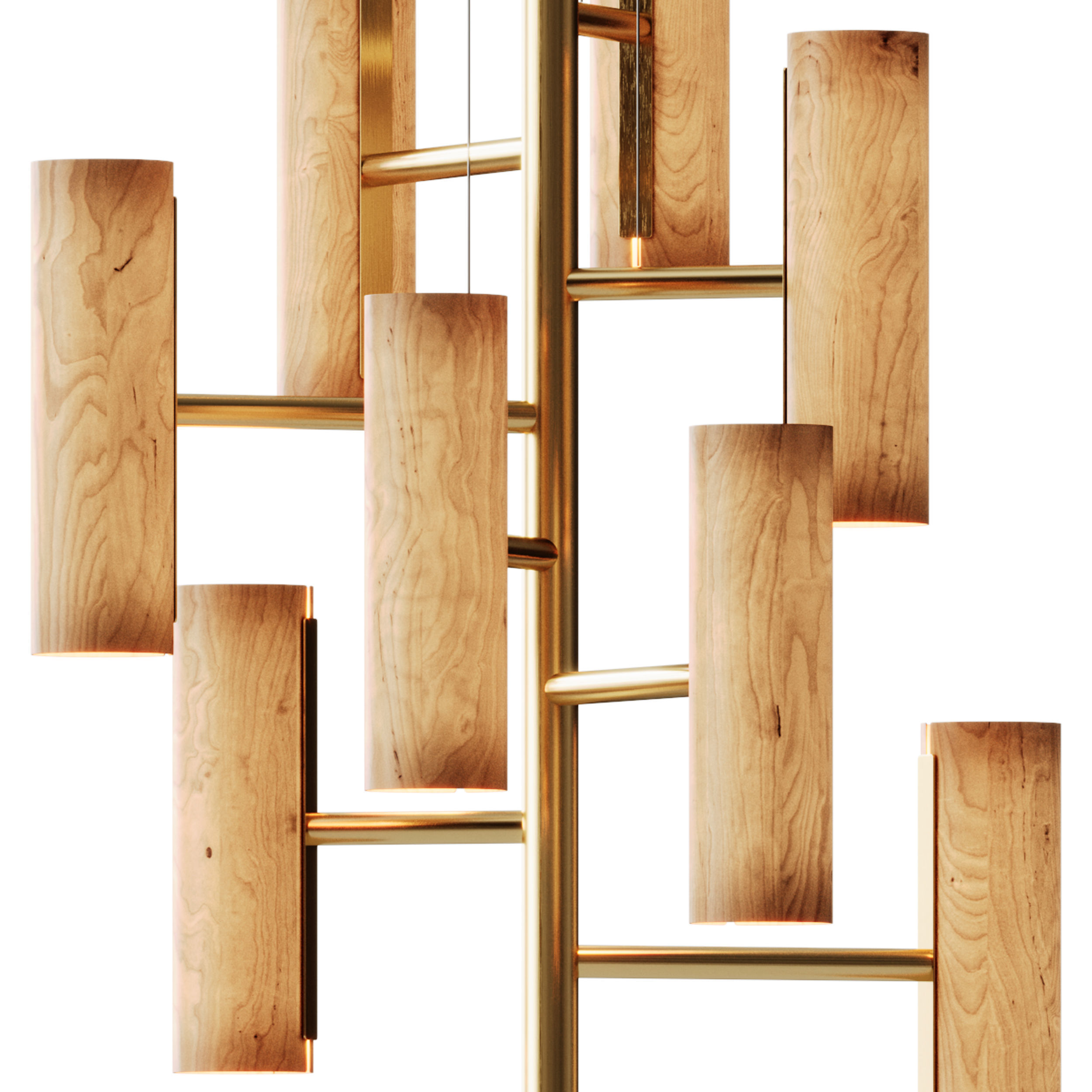 Black Note Chandelier by Lzf 3D model_5