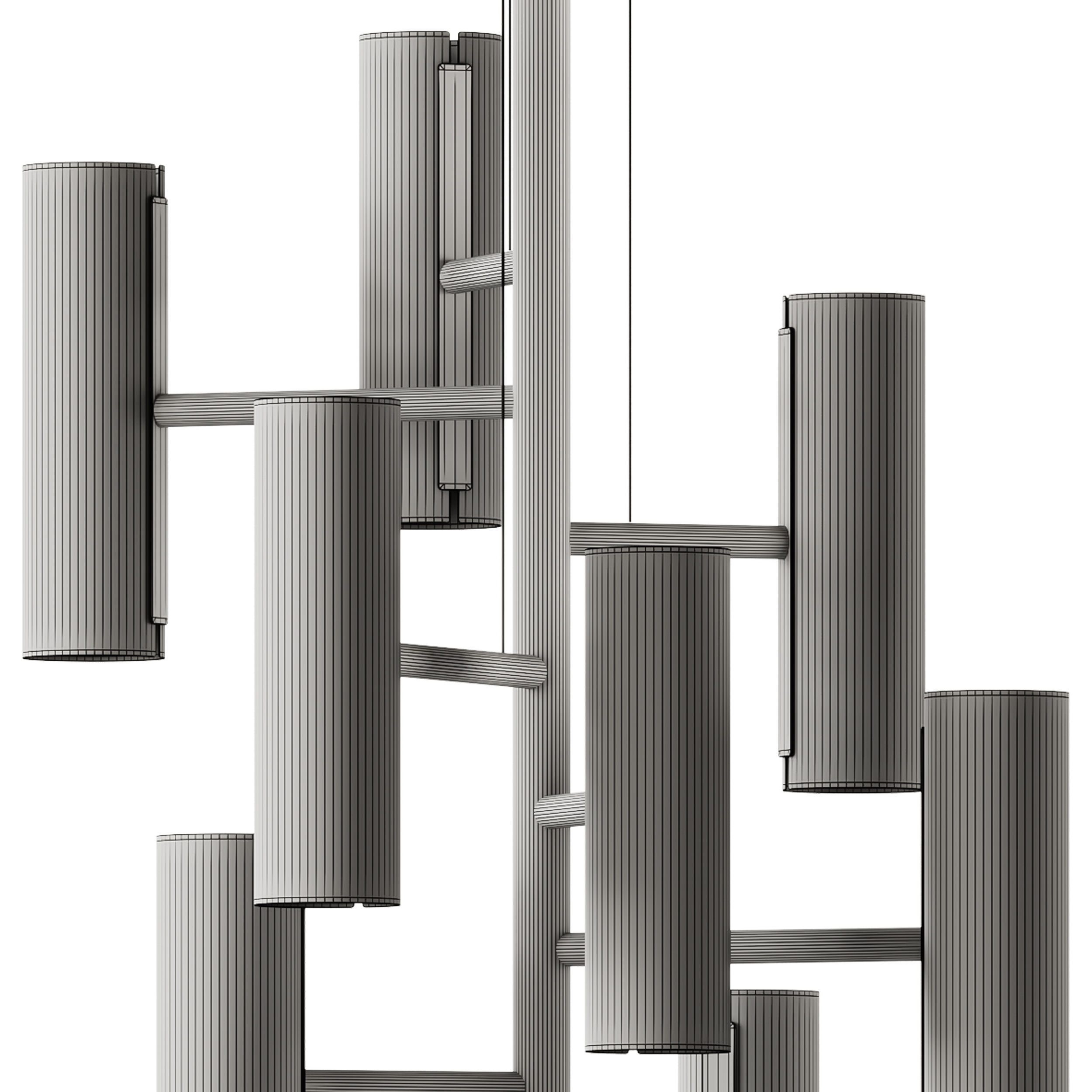 Black Note Chandelier by Lzf 3D model_8