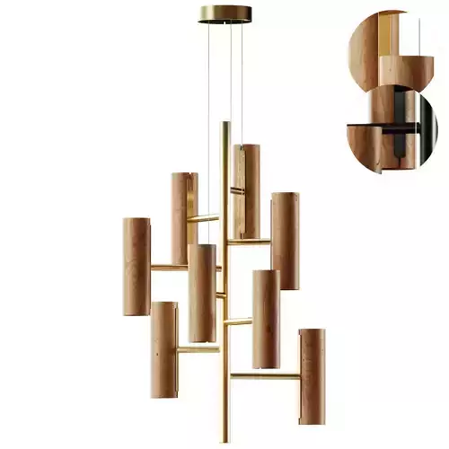 Black Note Chandelier by Lzf