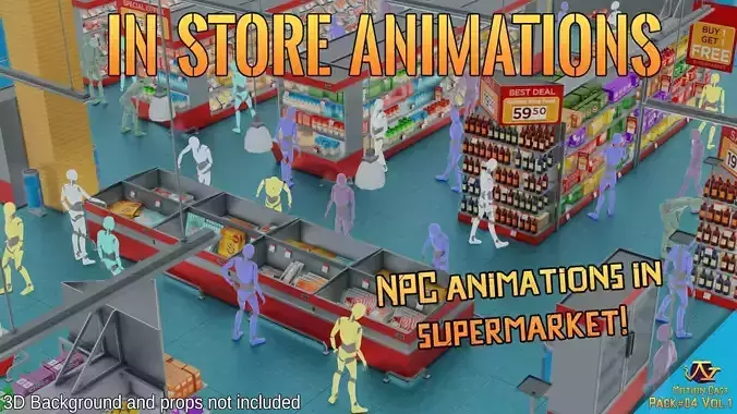 In Store animations - Motion Cast04 Vol1 3D model