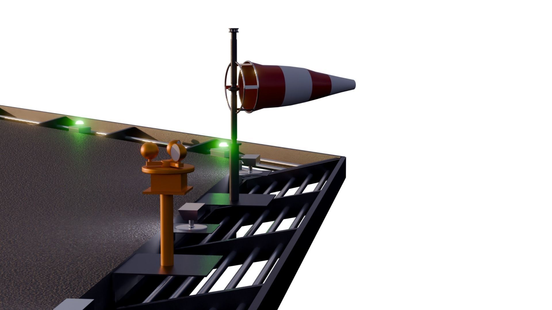 Octagonal Helipad 3D model_6