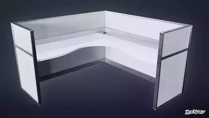 STUDIO OFFICES - Desk 01 - LOW POLY