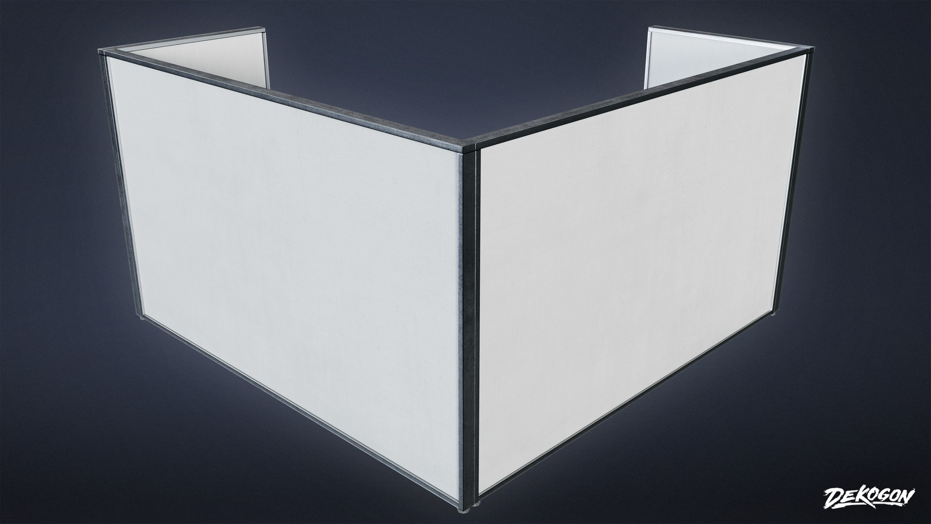 STUDIO OFFICES - Desk 01 - LOW POLY Low-poly 3D model_5