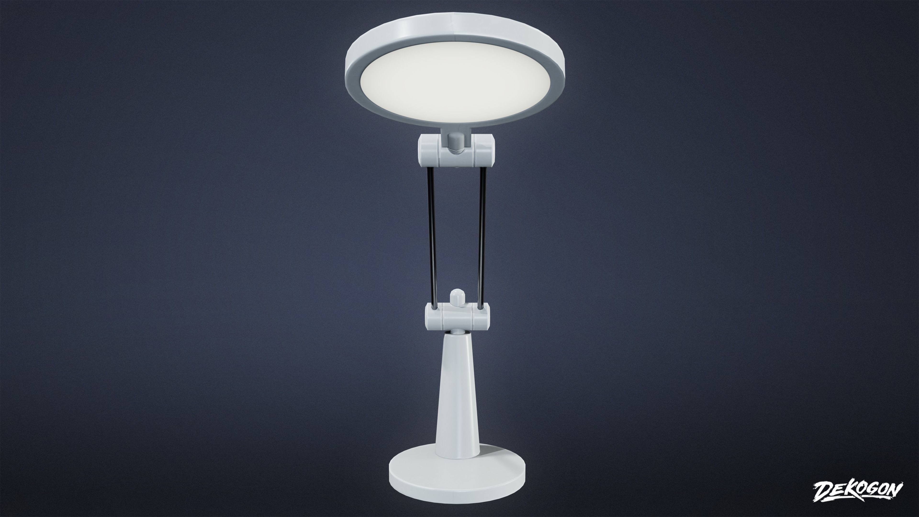 STUDIO OFFICES - Desk Light 01 - LOW POLY Low-poly 3D model_3