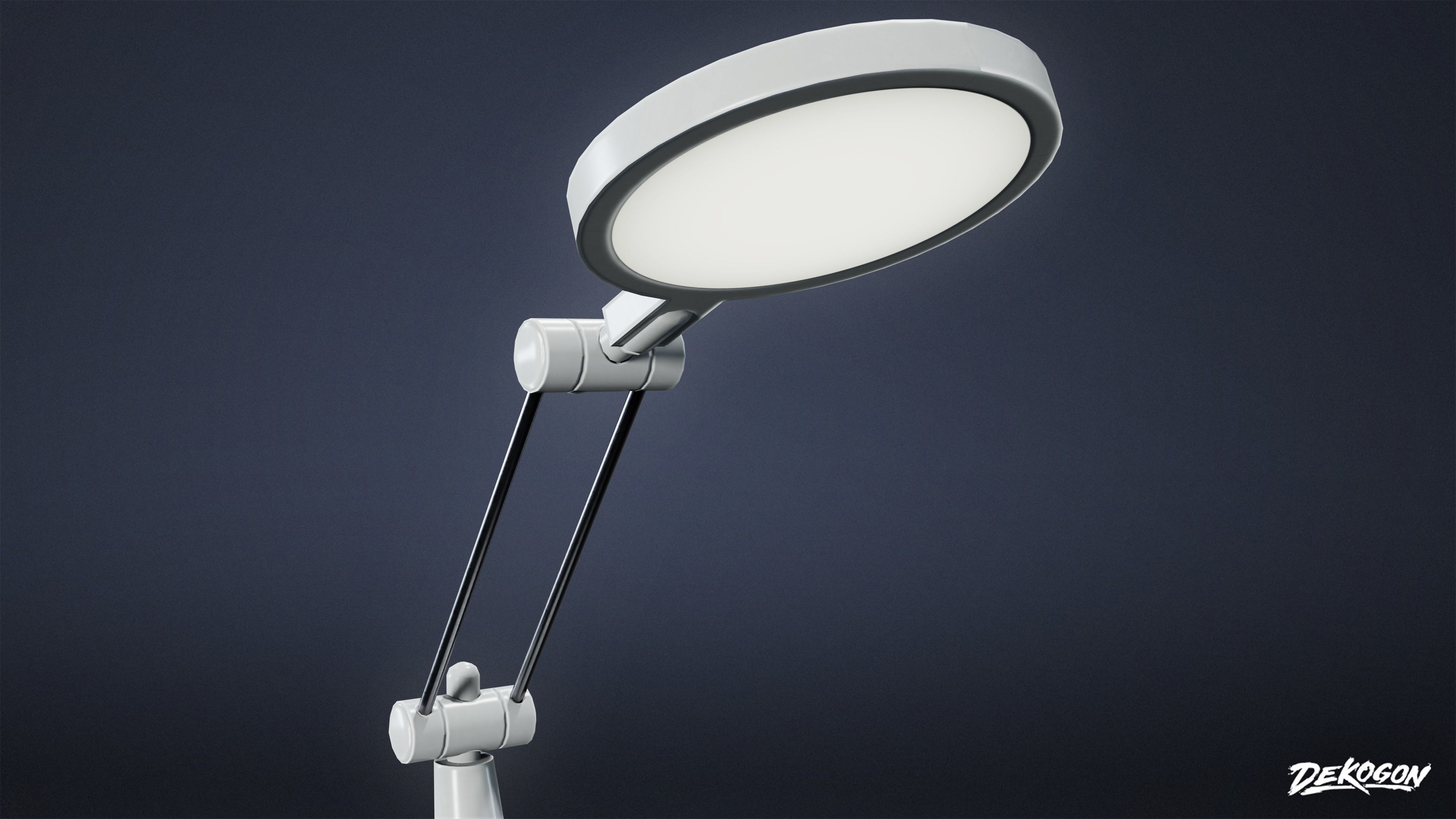 STUDIO OFFICES - Desk Light 01 - LOW POLY Low-poly 3D model_6