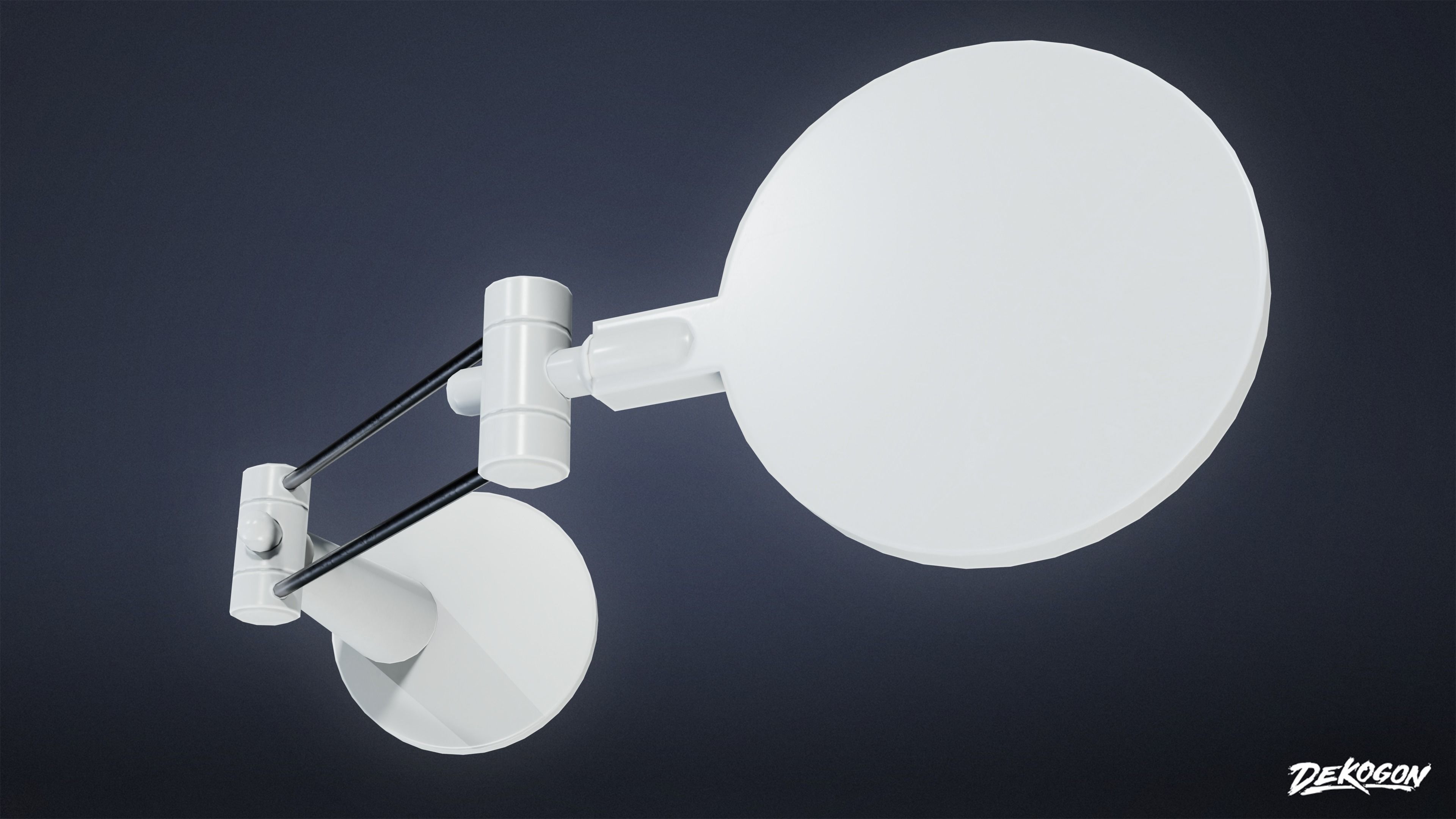 STUDIO OFFICES - Desk Light 01 - LOW POLY Low-poly 3D model_5